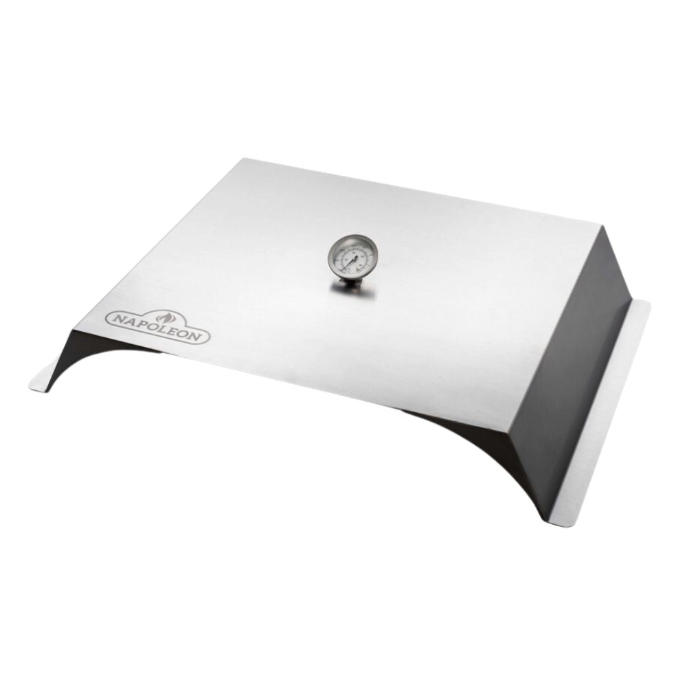 Napoleon 71200 Stainless Steel Gas Grill Pizza Oven Attachment - Perfect for Outdoor Cooking, Backyard BBQs, and Gourmet Pizza Making