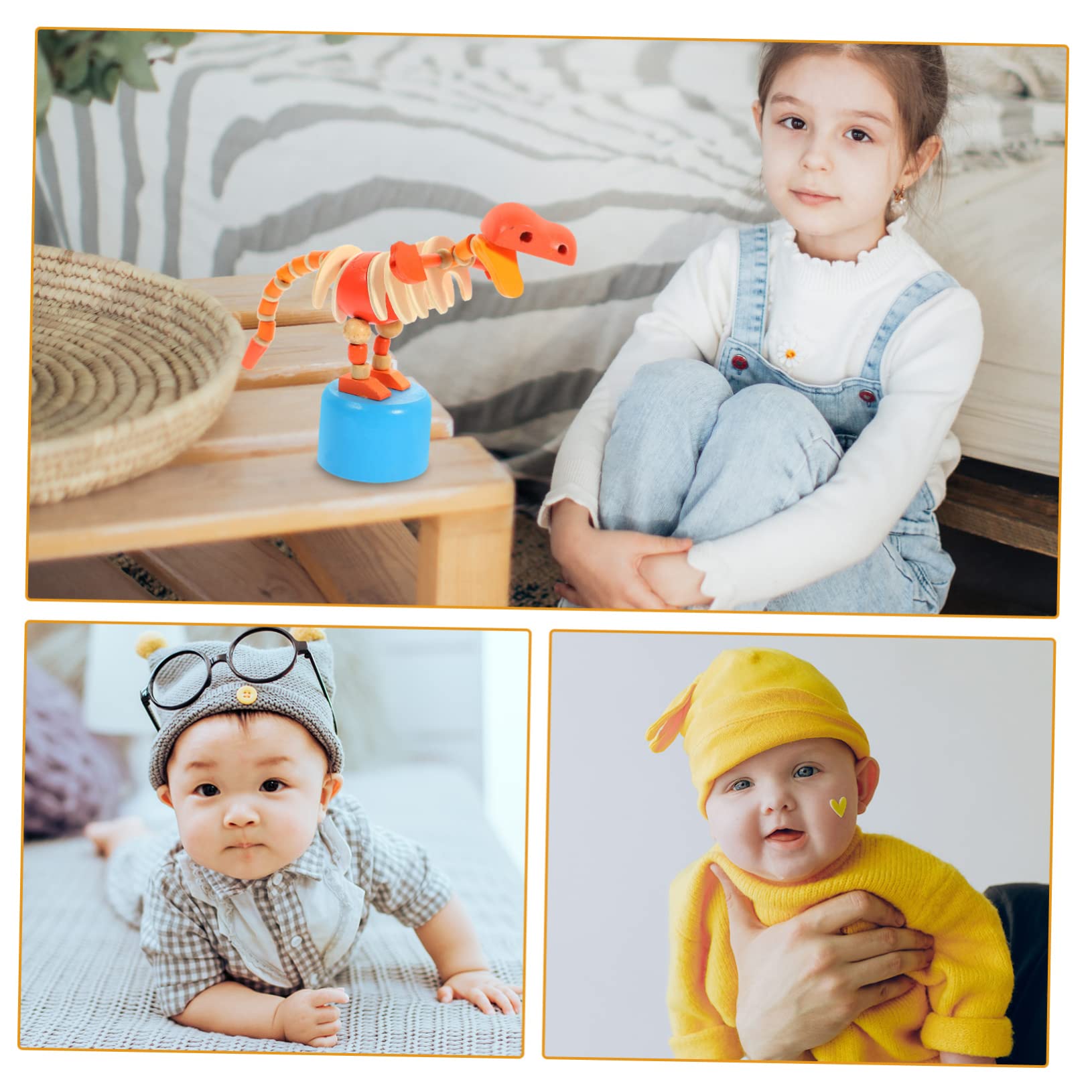 VICASKY 12 Pcs Wooden Dinosaur Ramp Toy Set - Realistic Dinosaur Action Figures & Rocking Toy for Kids - Perfect for Pretend Play, Educational Fun, and Nursery Decor