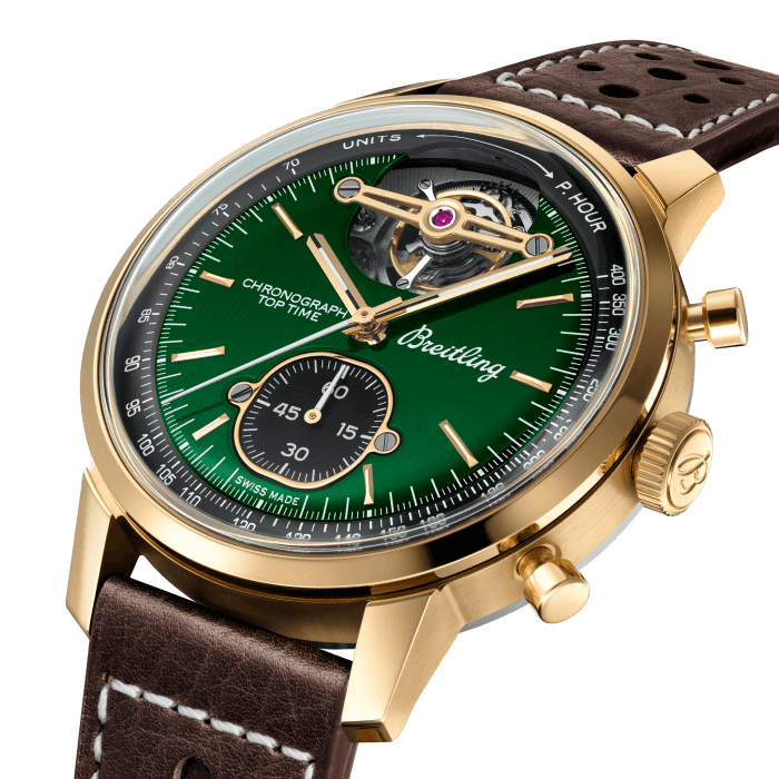 Breitling Top Time B21 Shelby Ford Mustang Tourbillon Chronograph Watch - Bronze & Titanium Case for Men | Luxury Sports Timepiece for Car Enthusiasts & Collectors | Perfect for Racing Events, Special Occasions & Investment