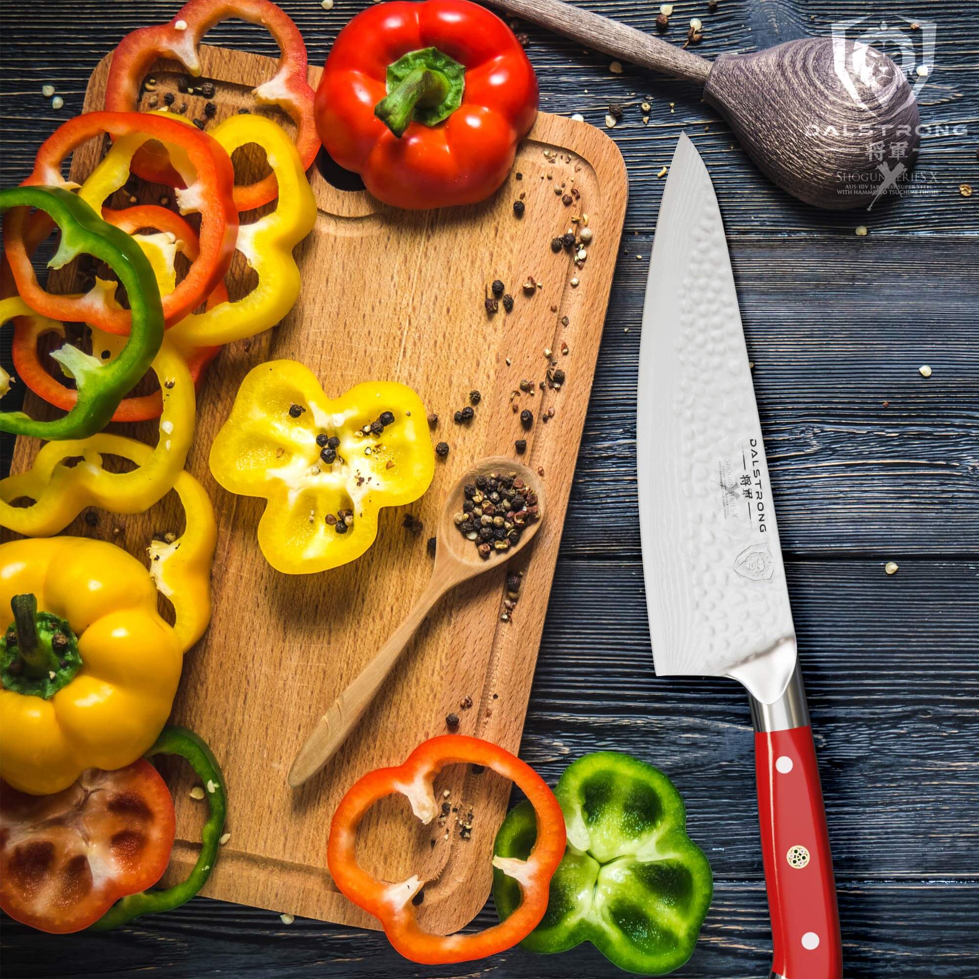 Premium 8-Inch Chef's Knife - Shogun Series X with Colored ABS Handle by Dalstrong | Professional Kitchen Knife for Slicing, Dicing & Chopping | Perfect for Home Cooks & Professional Chefs