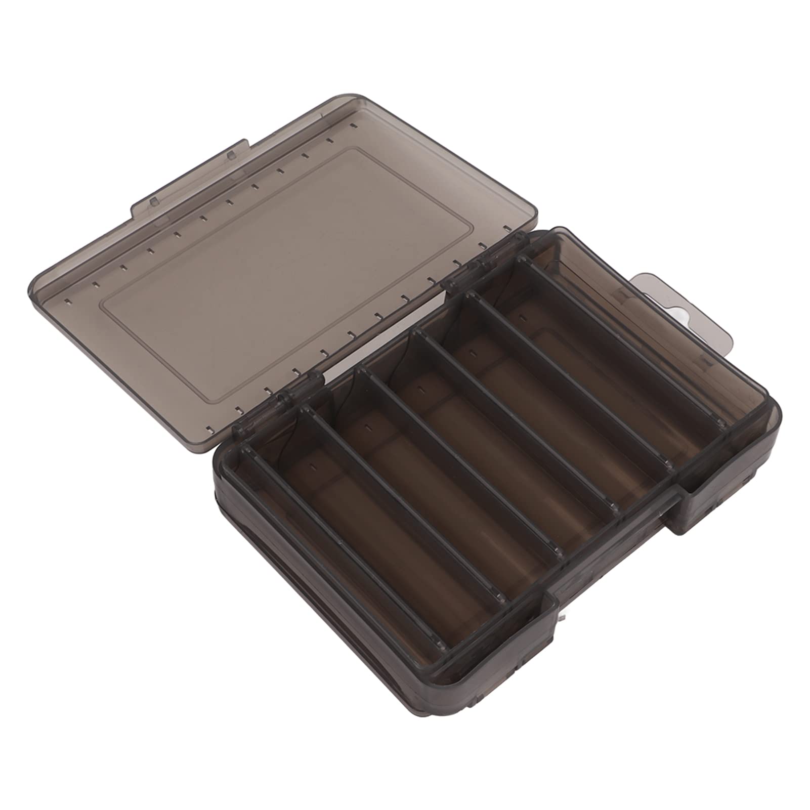 FECAMOS Double Sided Fishing Tackle Box - Waterproof & Breathable Lure Storage Organizer with Handle | Portable Space Saving Design for Bass Trout Saltwater Fishing | Perfect for Boat Shore Kayak Fishing Trips