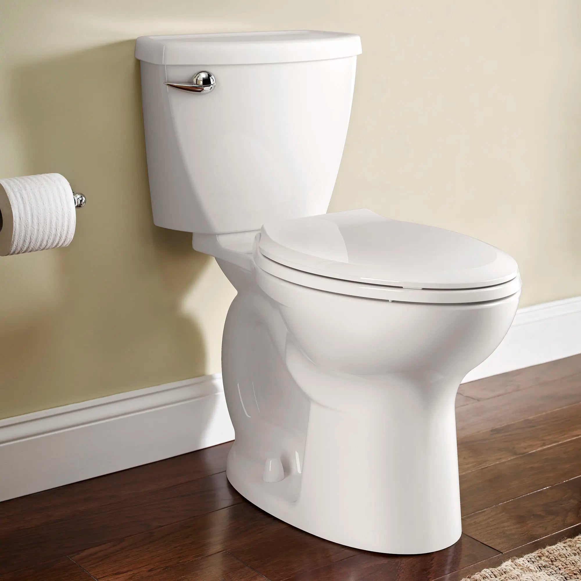 Cadet 3 Elongated Toilet - 1.6 GPF Water Efficient White Bathroom Toilet for Modern Homes & Small Spaces - Perfect for Residential & Commercial Use