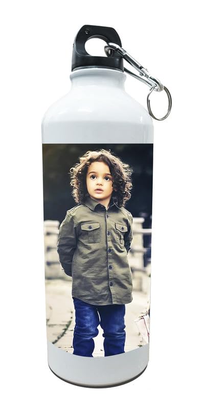 Personalized Custom Name Sipper Water Bottle 750ml - White | Gym, Sports, School & Office Use | Great Birthday Gift for Friends & Family | Durable & Leak-Proof Design | Perfect for Hydration On-The-Go