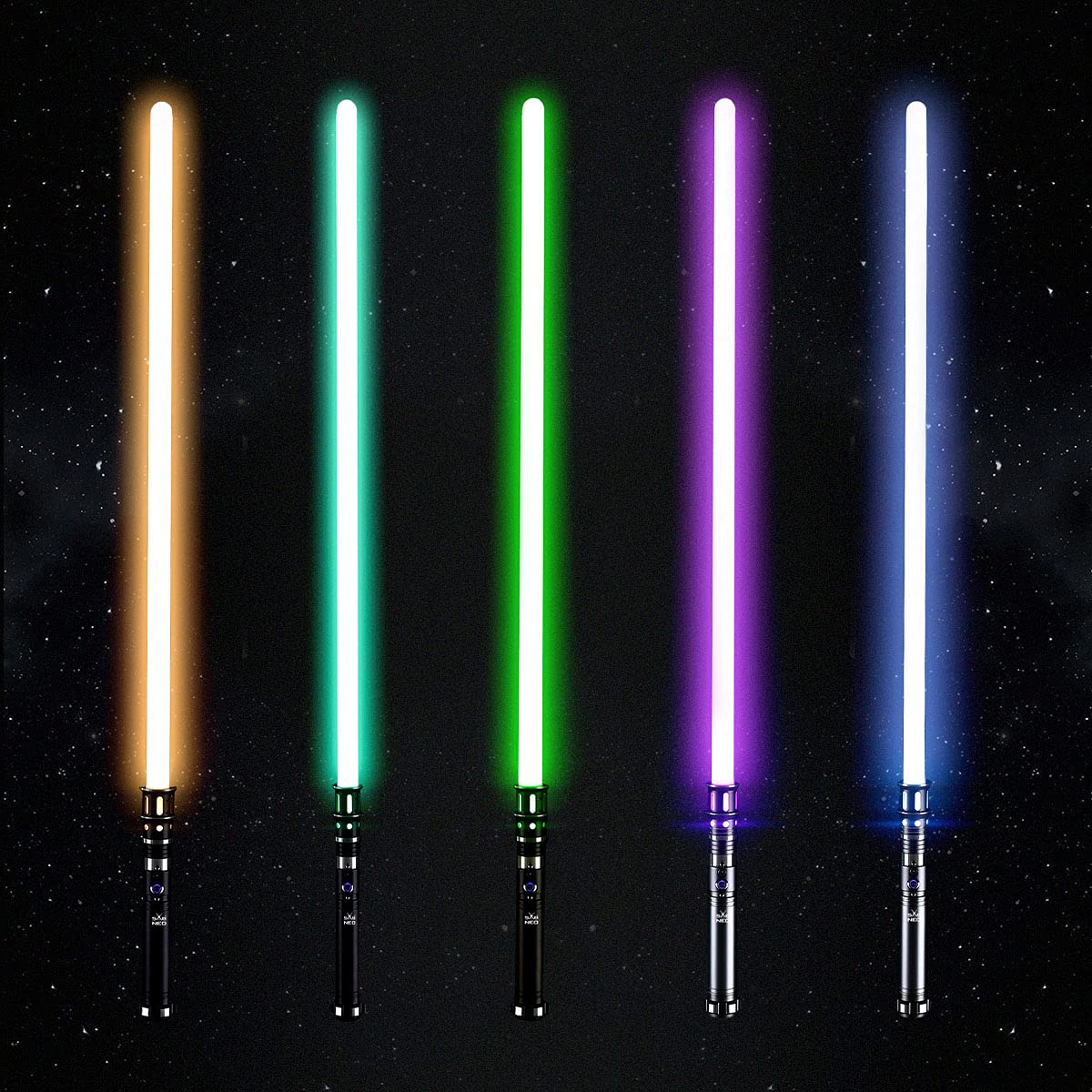 RGB Color Changing Light Saber V7 with Smooth Swing & 10 Sound Effects - Dueling Lightsaber for Cosplay, Star Wars Fans & Outdoor Battles