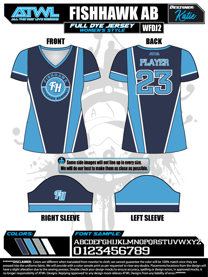Fishhawk Advanced Baseball Jersey for Women - High-Performance Breathable Fabric for Softball & Training - Perfect for Games, Practice & Team Uniforms