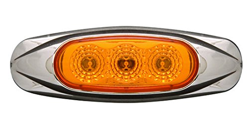 Optronics MCL17ABP Amber LED Marker and Clearance Light - Heavy Duty, Waterproof for Trucks, Trailers, RVs & Off-Road Vehicles - Perfect for Night Driving & Safety Visibility