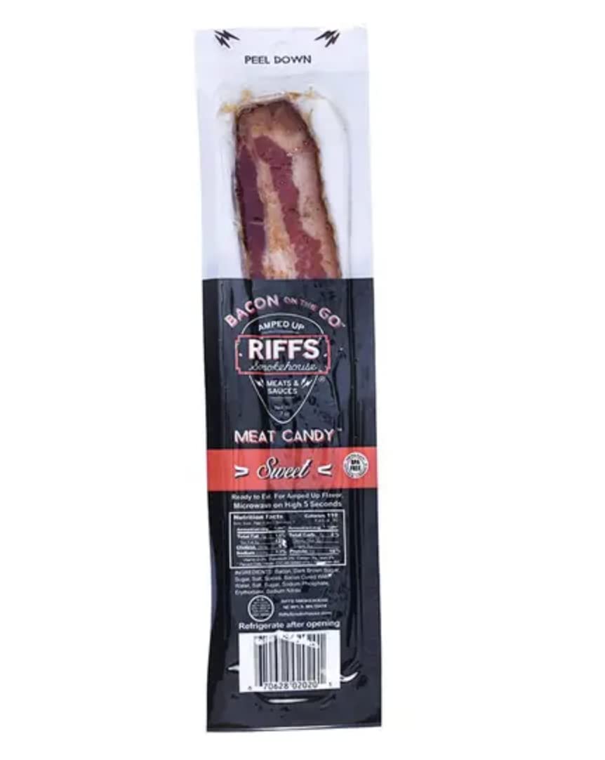 Portable Bacon Snack Pack - Crispy & Delicious Ready-to-Eat Bacon Strips for Camping, Hiking & On-The-Go Breakfast | Perfect for Keto & Low-Carb Diets