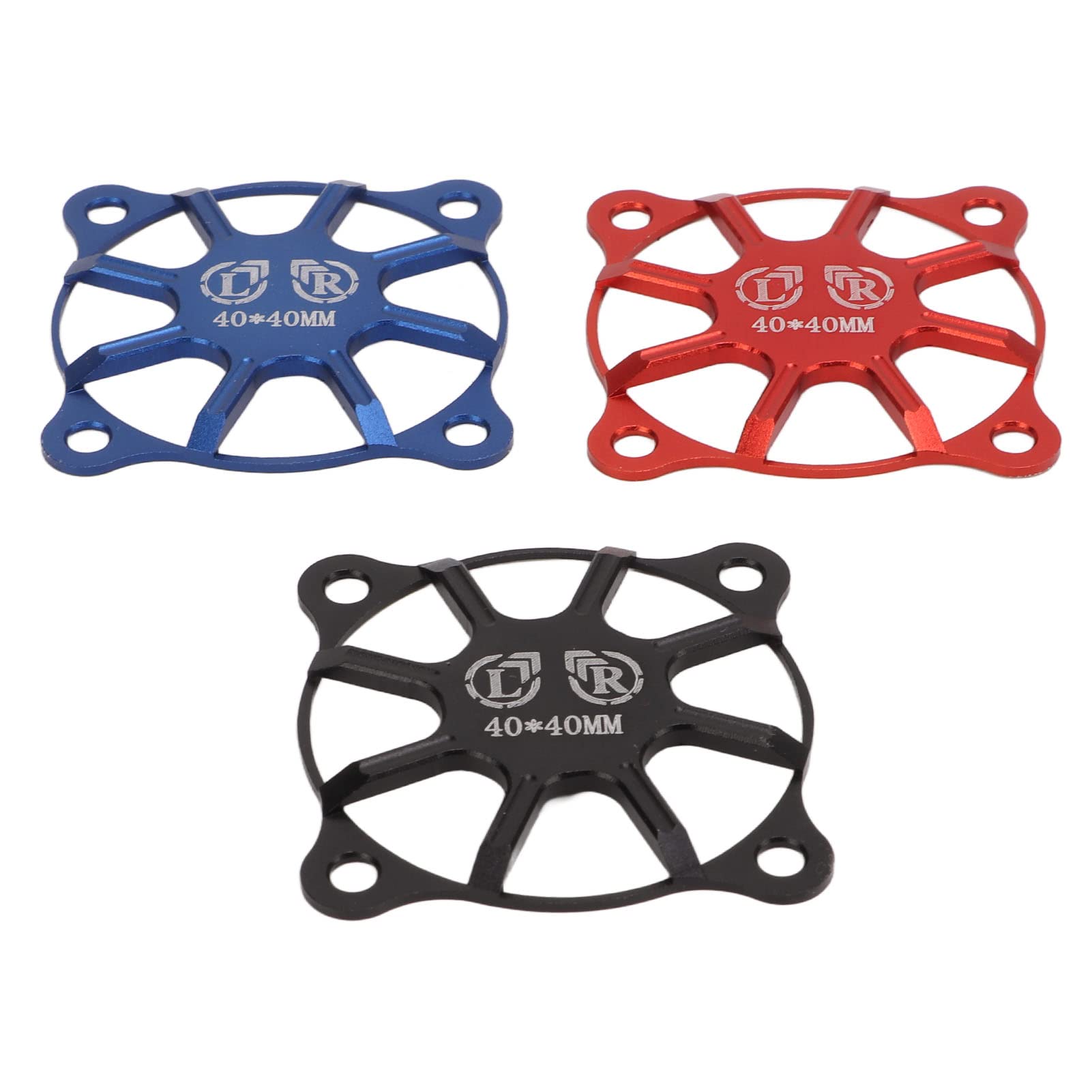 ESC Cooling Fan Cover Set - Black, Red, Blue (3-Pack) | Motor & Electronic Speed Controller Protection | Perfect for RC Cars, Drones & DIY Electronics Projects