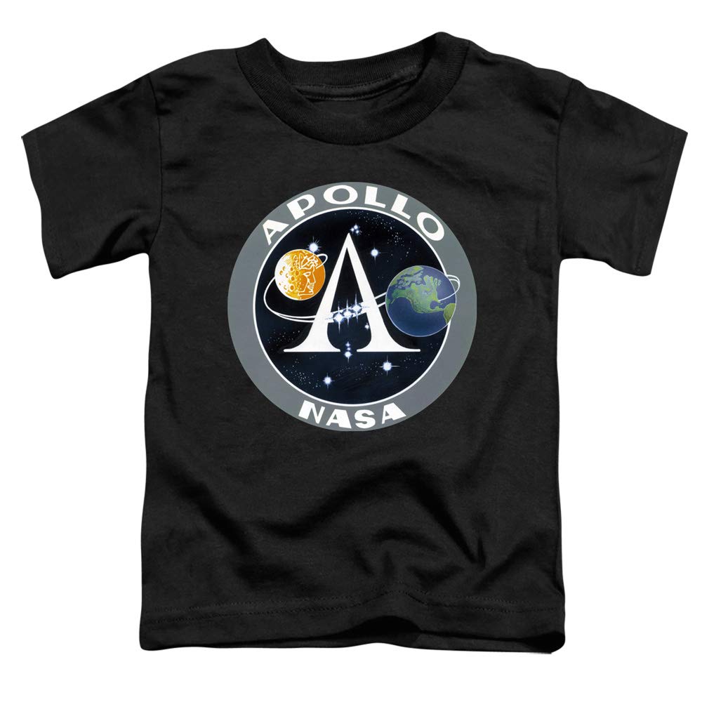NASA Apollo Mission Patch Unisex Toddler T-Shirt - Space-Themed Cotton Tee for Boys & Girls - Perfect for School, Playdates & Space Enthusiasts