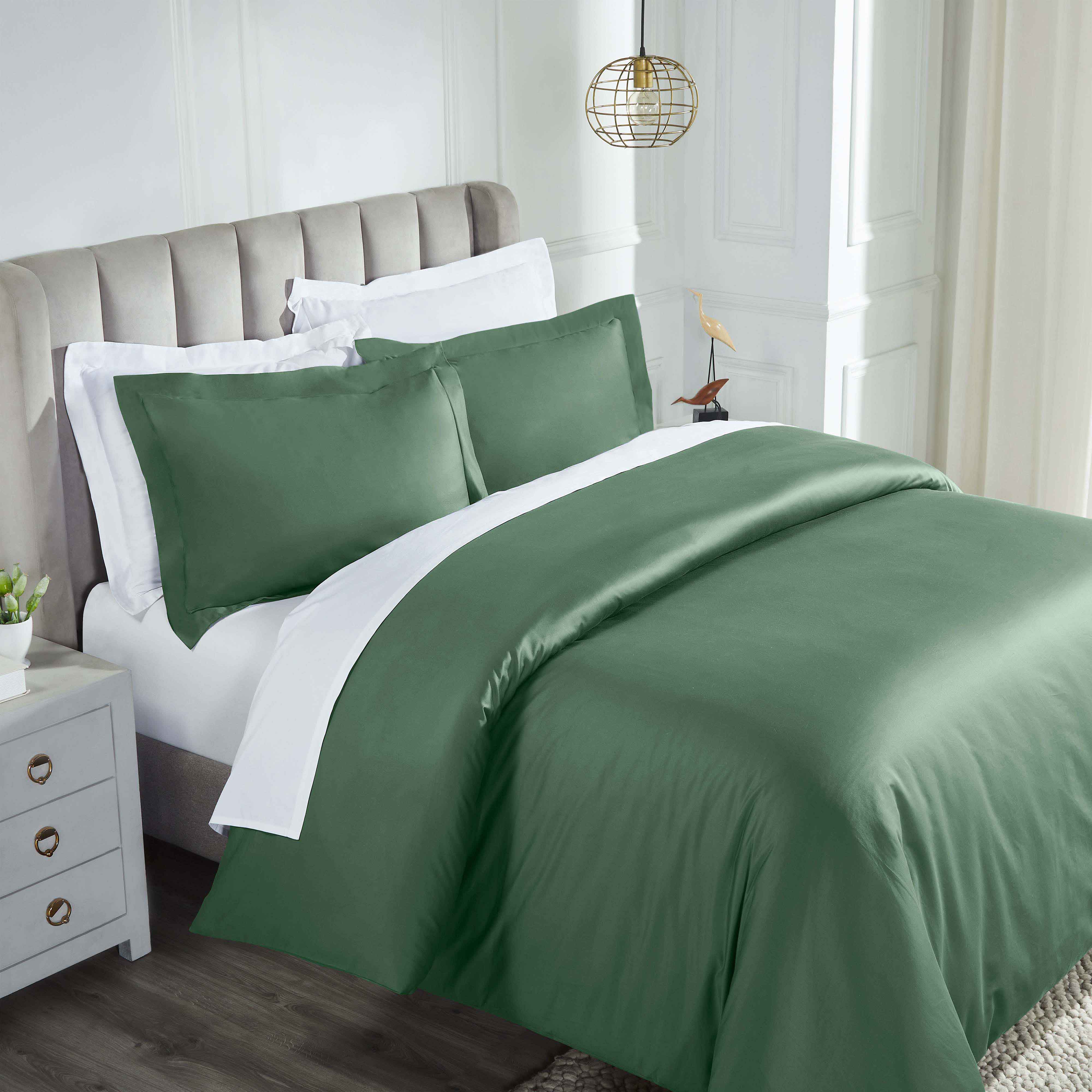 Luxury 850 Thread Count 100% Cotton Duvet Cover Set - King Size, Soft & Breathable Bedding for Hotel-Like Comfort - Perfect for Master Bedrooms, Guest Rooms & Airbnb Stays