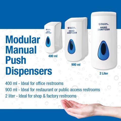 Automatic & Manual Hand Sanitizer Dispenser - Touchless Wall Mount or Floor Stand (13.5oz) for Home, Office & Public Spaces | Germ-Free Solution for Bathrooms, Kitchens & Entryways