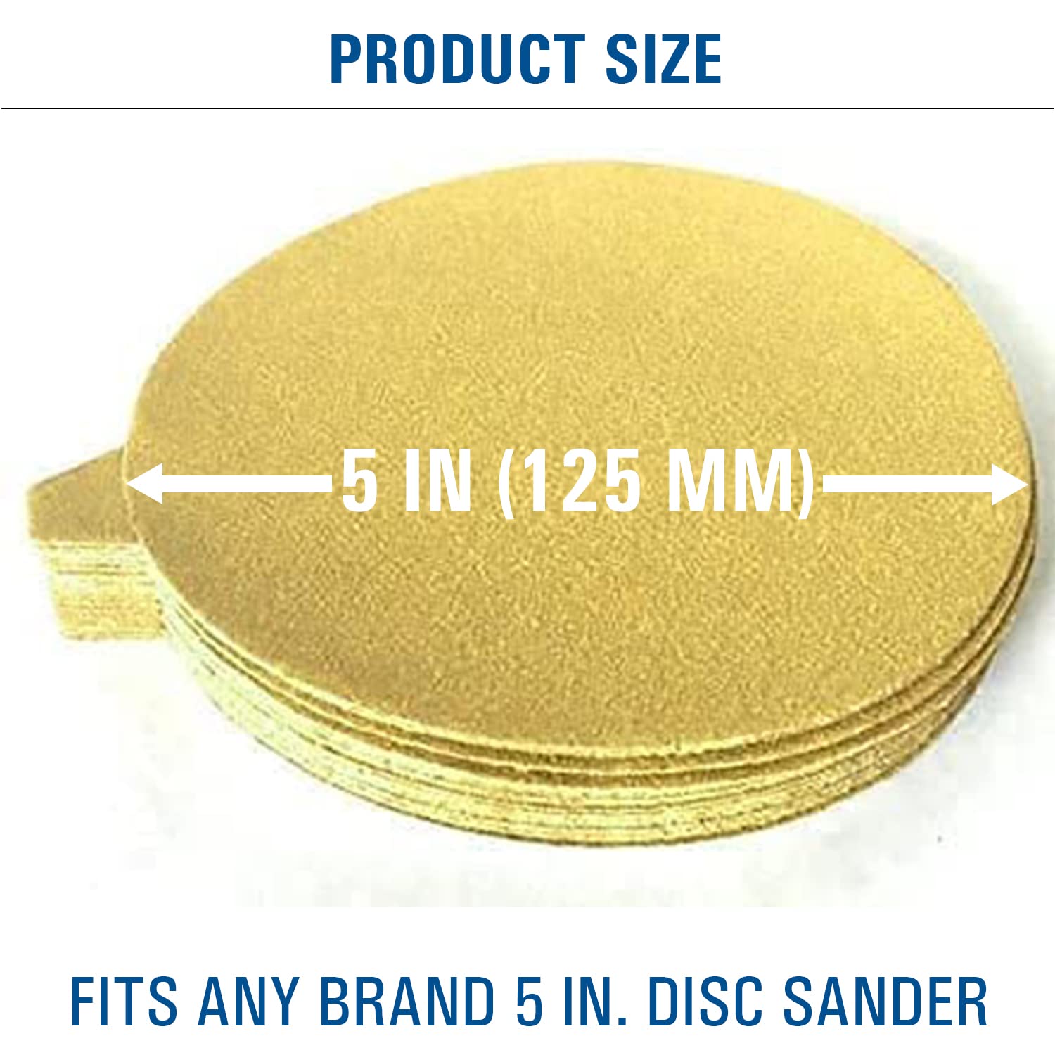 Premium 5 Inch PSA Adhesive Sticky Back Sanding Discs - 100 Pack, 800 Grit for Wood, Metal, Paint & Plastic - Perfect for DIY Projects, Furniture Refinishing & Automotive Sanding