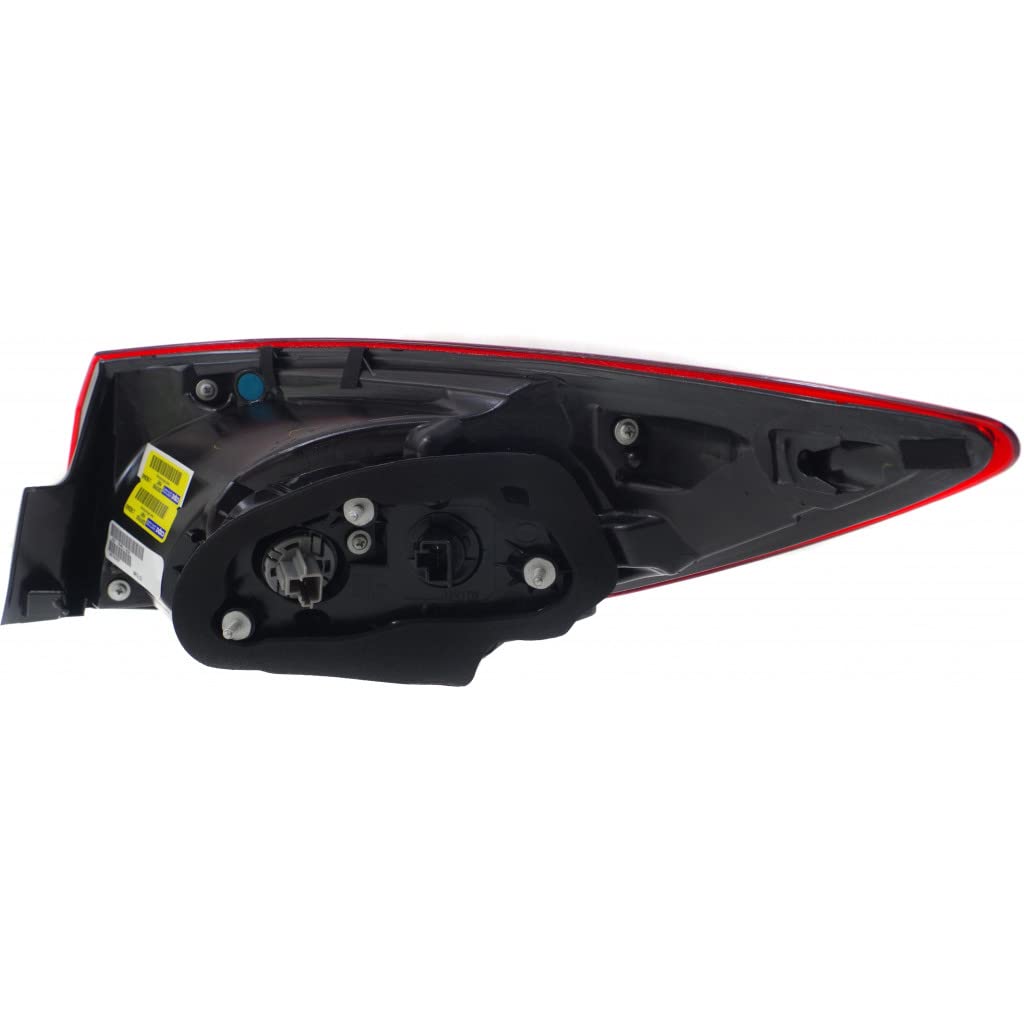 2014-2018 Mazda 3 Sedan Driver Side Outer Tail Light Assembly - CAPA Certified Replacement for MA2804123/MA2804123C/BJT151160A - Perfect for Night Driving Safety & Vehicle Restoration Projects