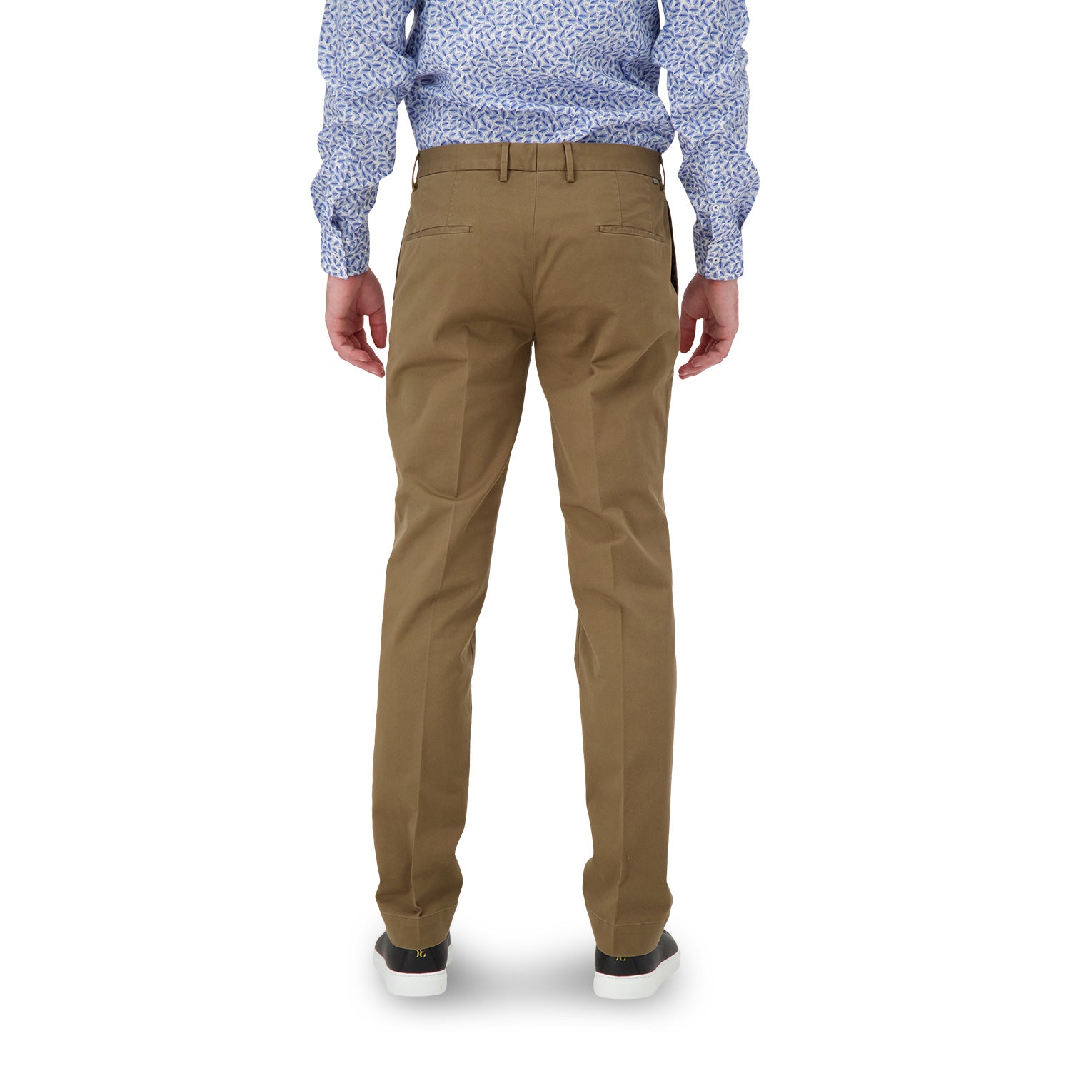 Premium Incotex Brown Dress Pants for Men - Classic Slim Fit Business Casual Trousers - Perfect for Office, Weddings & Formal Events