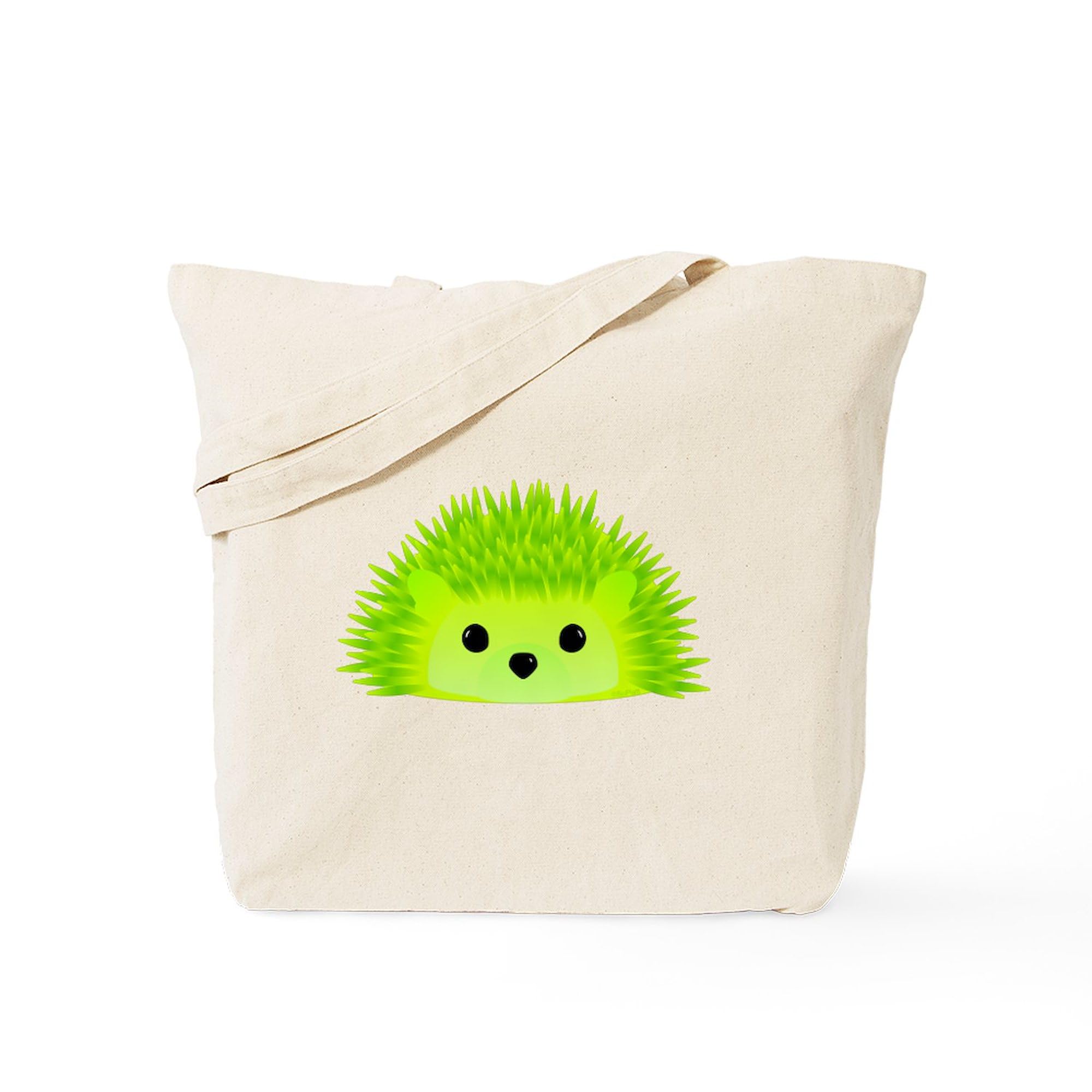 Vedgy The Hedgehog Canvas Tote Bag - Eco-Friendly Reusable Shopping Bag for Groceries, Beach & Daily Use | Natural Cotton Carryall Gift for Animal Lovers