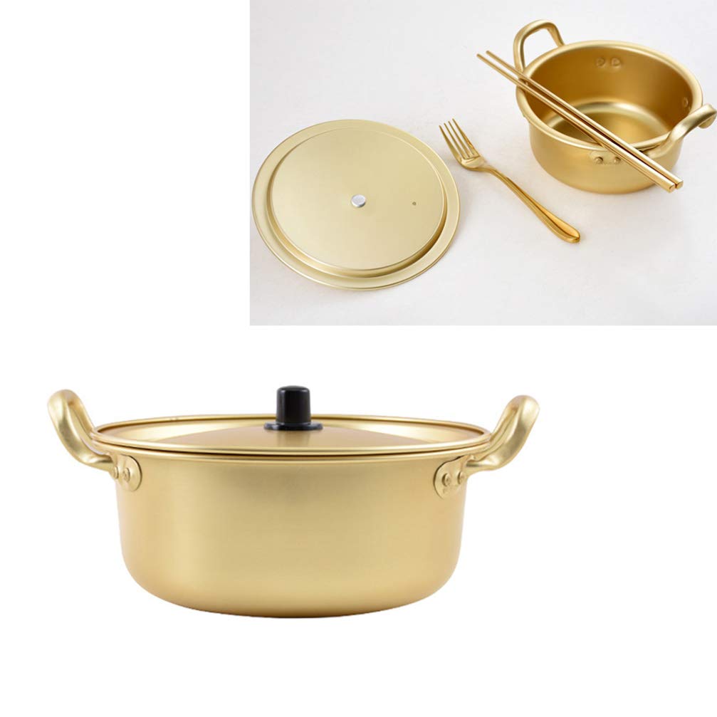 **DOITOOL Korean Instant Noodle Pot – Mini Ramen & Stew Pot with Double Handles, Non-Stick, Multi-Functional for Quick Meals, Dorm Cooking, and Hot Pot at Home**