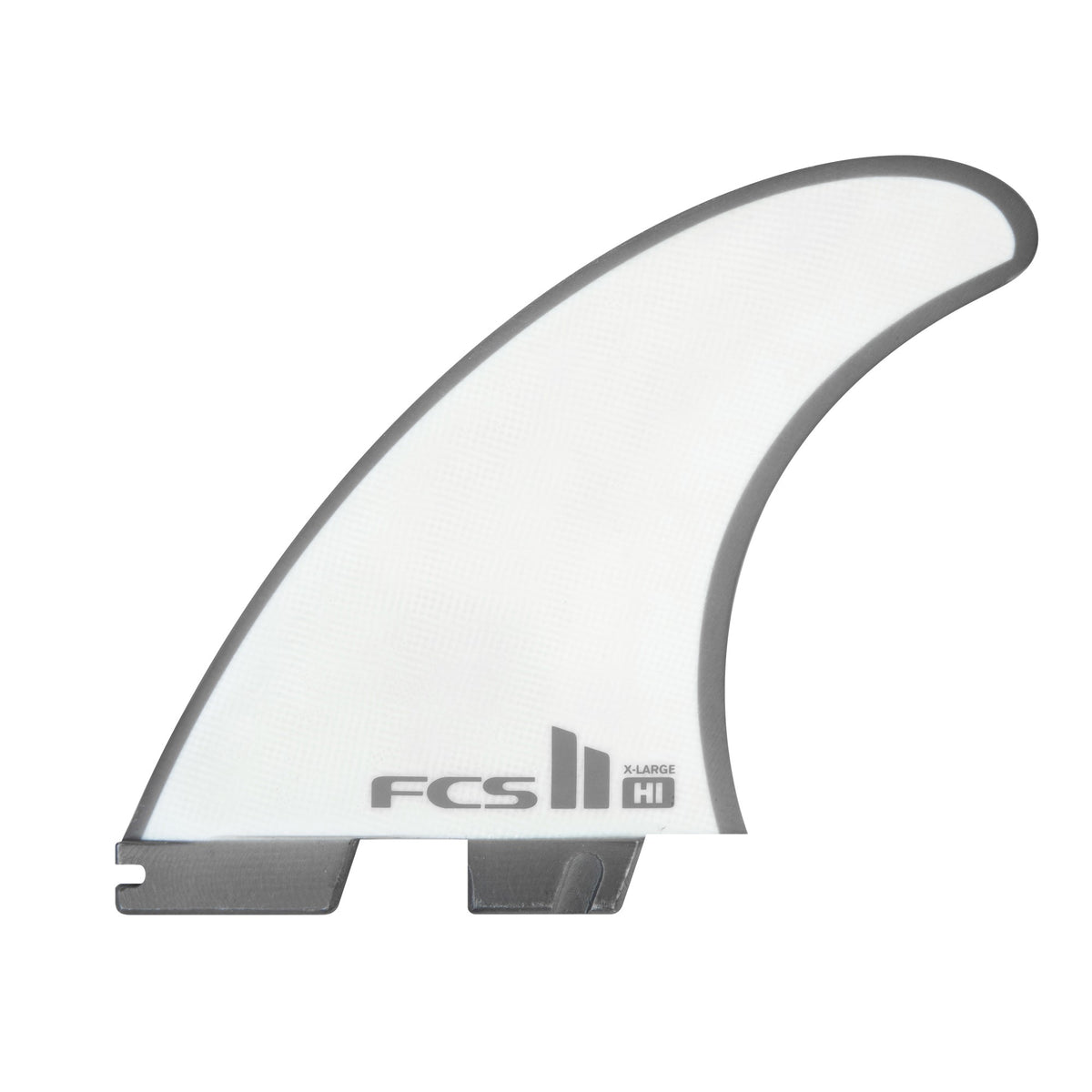 FCS II THRUSTER Surfboard Fin - Harley LB Cool Grey Tri Fin Set (XL) for High-Performance Surfing & Wave Riding