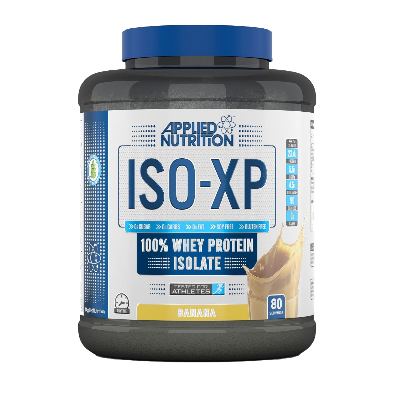 Applied Nutrition ISO XP 2kg Banana Whey Protein Powder - Premium Muscle Recovery & Growth Supplement for Athletes & Bodybuilders - Perfect for Post-Workout Shakes & Smoothies