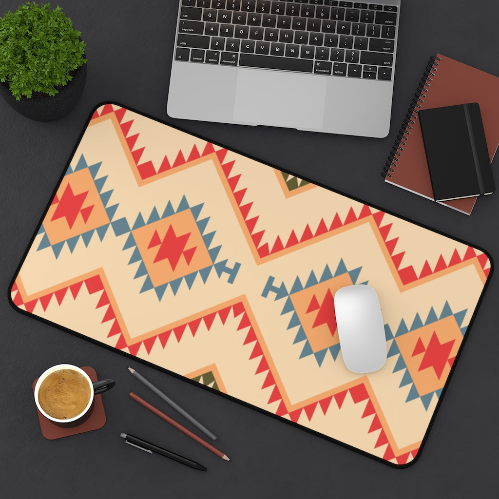 Boho Southwestern Canyon Slate Desk Mat - Extra Large Mouse Pad & Desk Accessory (3 Sizes) for Home Office, Gaming & Workspace Protection