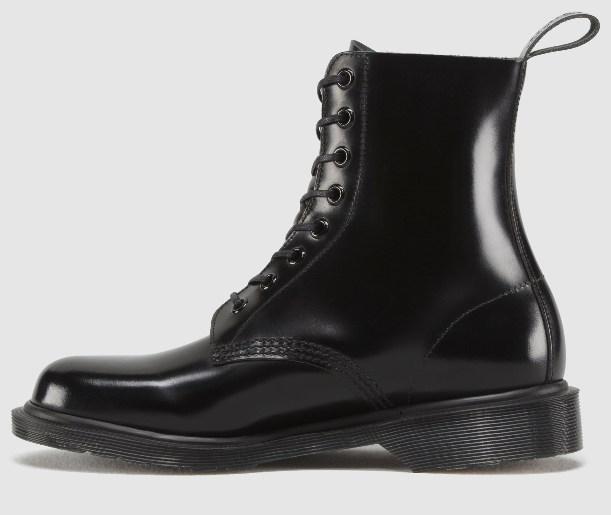 Dr. Martens 1460 Pascal Black Made in England Leather Lace Up Boots - Classic Unisex Combat Boots for Men & Women | Perfect for Punk, Grunge & Everyday Streetwear Fashion