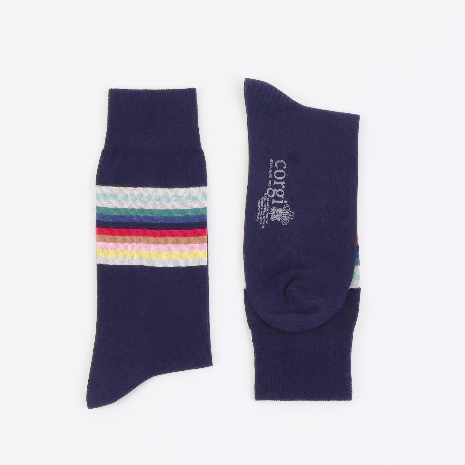 Colorful Women's Rainbow Striped Cotton Socks - Soft & Breathable for Everyday Wear, Gym, Yoga & Casual Outfits