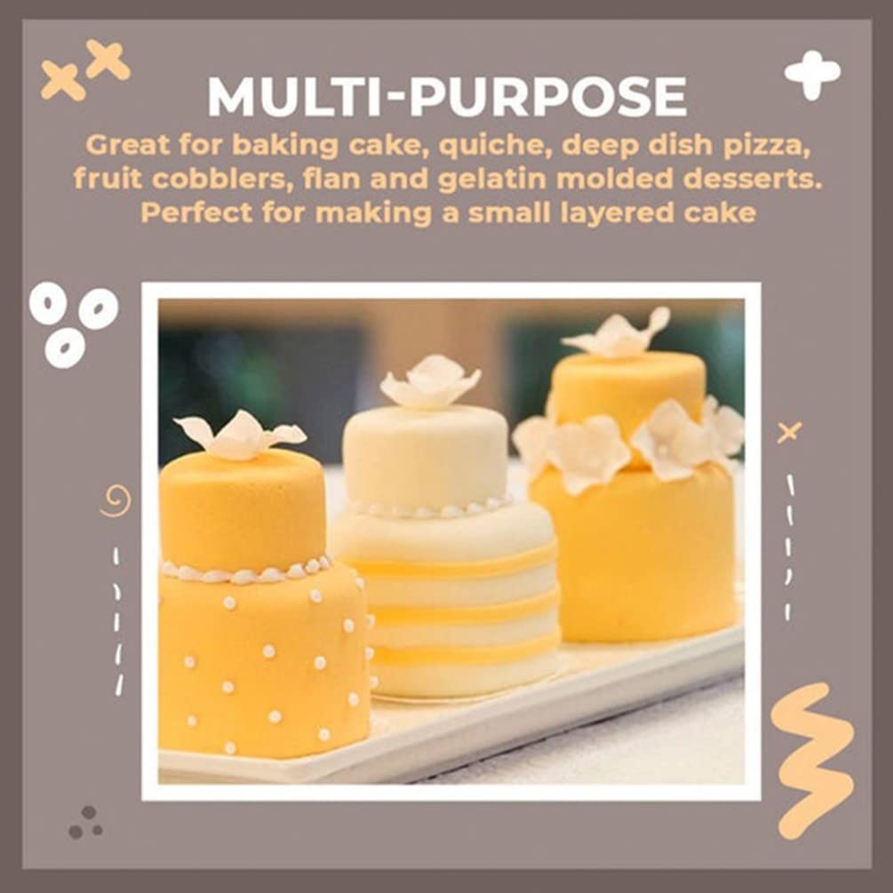 4-Piece Chocolate Silicone Mold Set for 3-Tier Cakes, Cupcakes, Puddings & DIY Desserts - Reusable Baking Supplies for Home Kitchen & Party Decorations