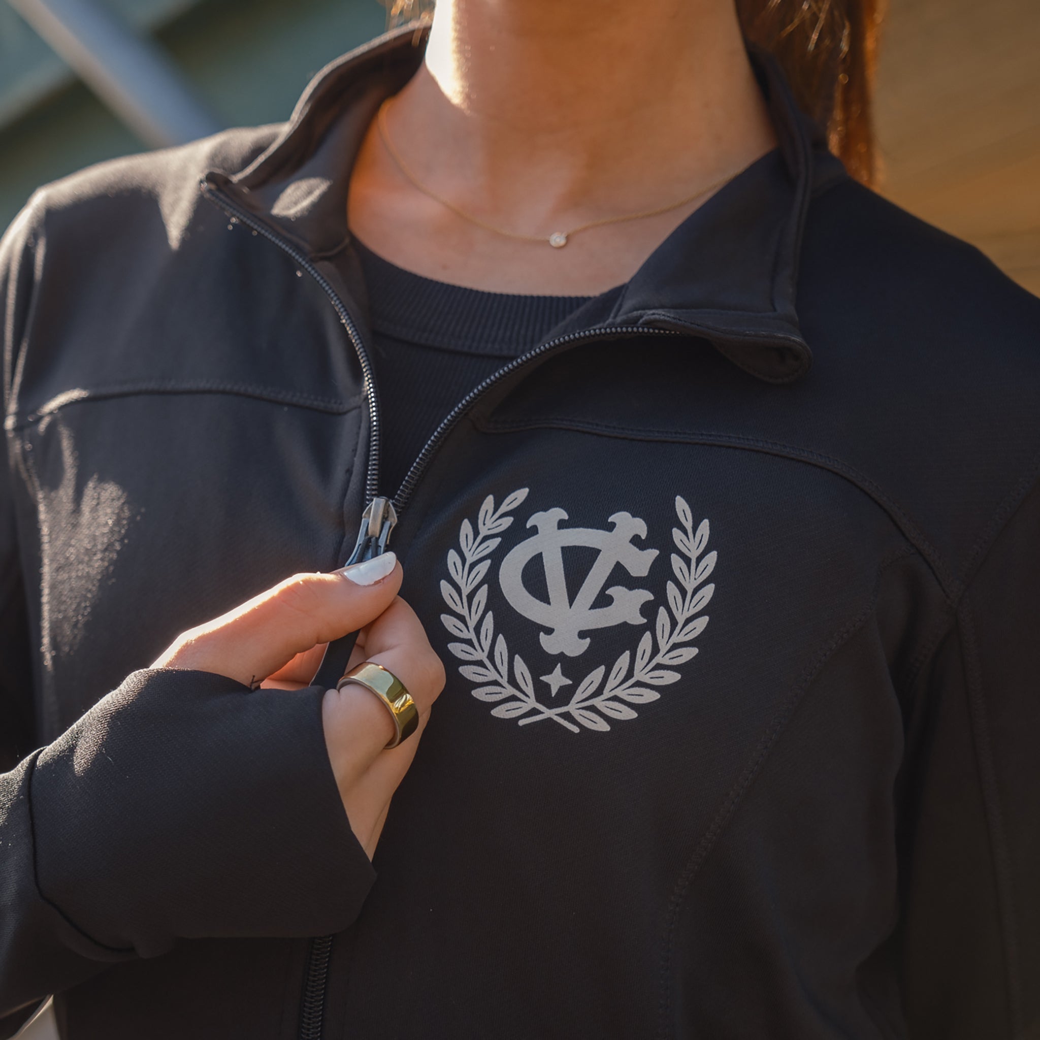 Strive Women's Lightweight Water-Resistant Polyester Tech Jacket - Perfect for Hiking, Running & Outdoor Activities