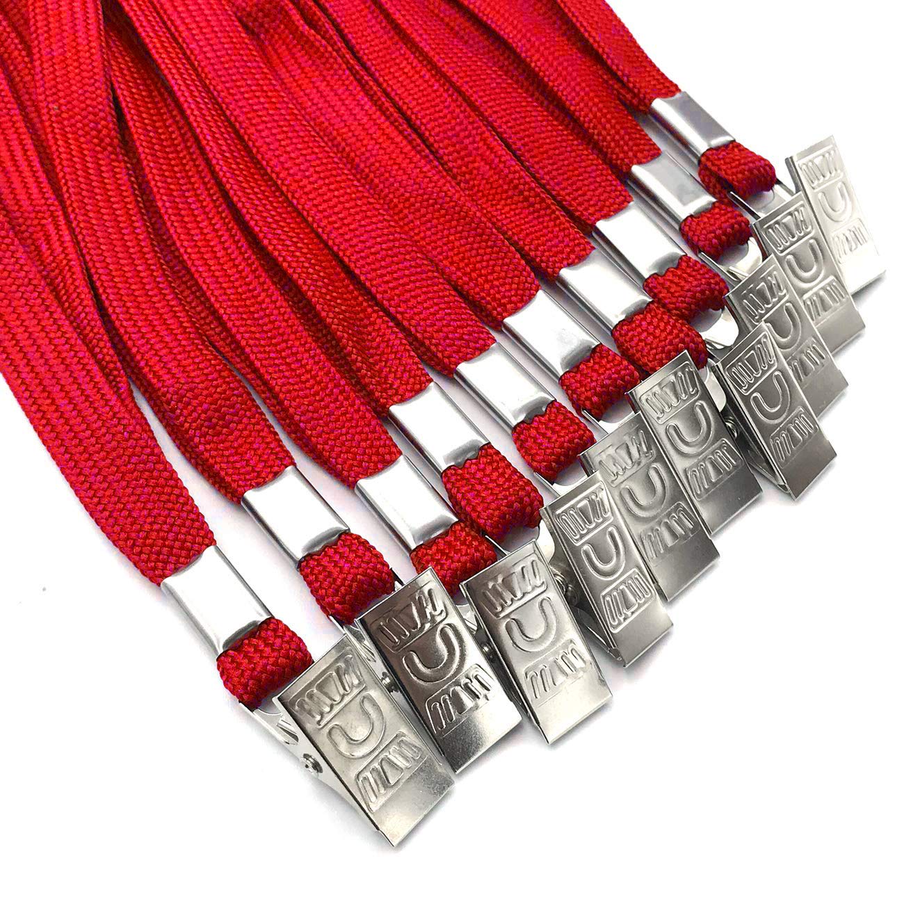 Premium Breakaway Safety Lanyards - 25 Pack with Bulldog Clips for Badges & ID Cards