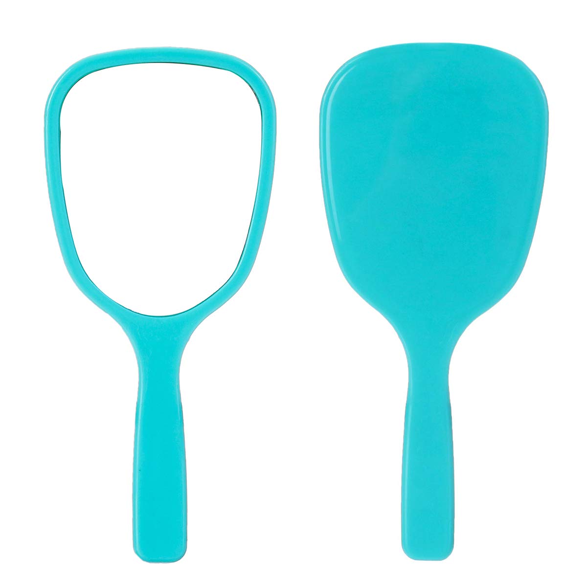 Aestivate 4-Piece Hand Mirror Set - Portable Travel Cosmetic Mirror with Ergonomic Handle - Perfect for Makeup, Salon, Bathroom & On-the-Go Touch Ups