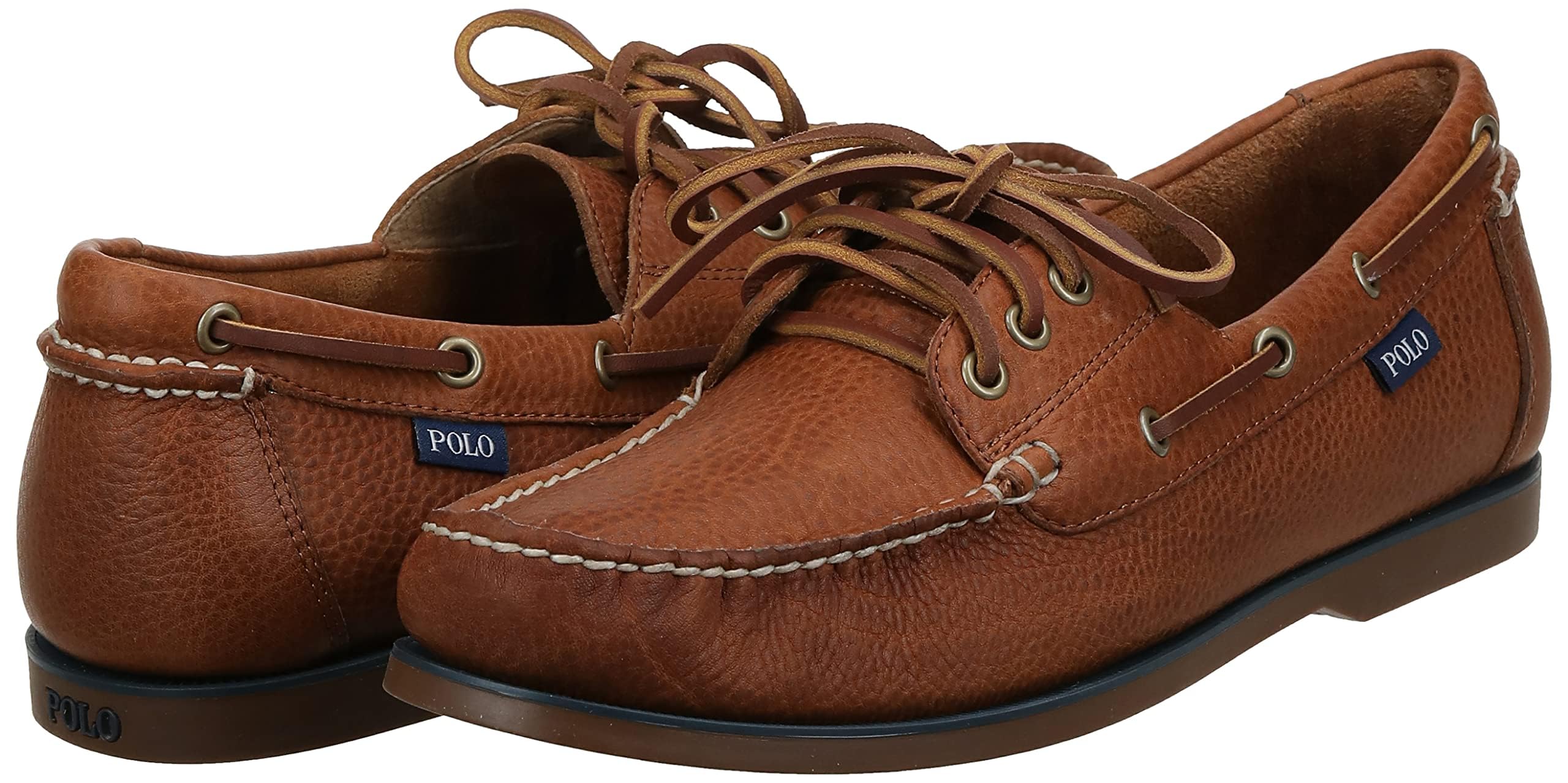 Ralph Lauren Men's Bienne Boat Shoes - Classic Leather Loafers for Casual & Preppy Style | Perfect for Sailing, Driving & Everyday Wear