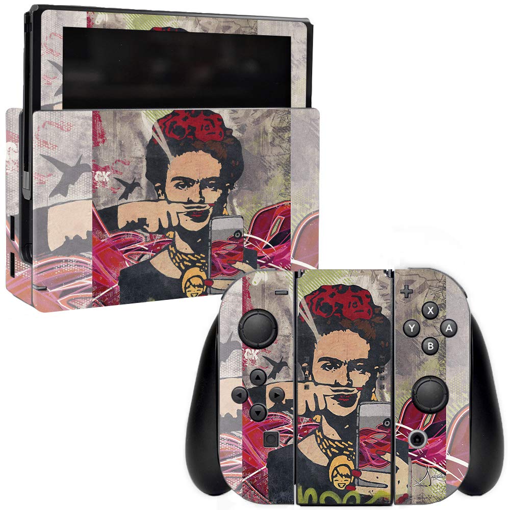 MightySkins Vinyl Decal Wrap Cover for Nintendo Switch - Graffiti Selfie Design | Protective & Durable Skin | Easy to Apply, Remove & Change Styles | Made in USA | Perfect for Gaming, Travel & Personalization