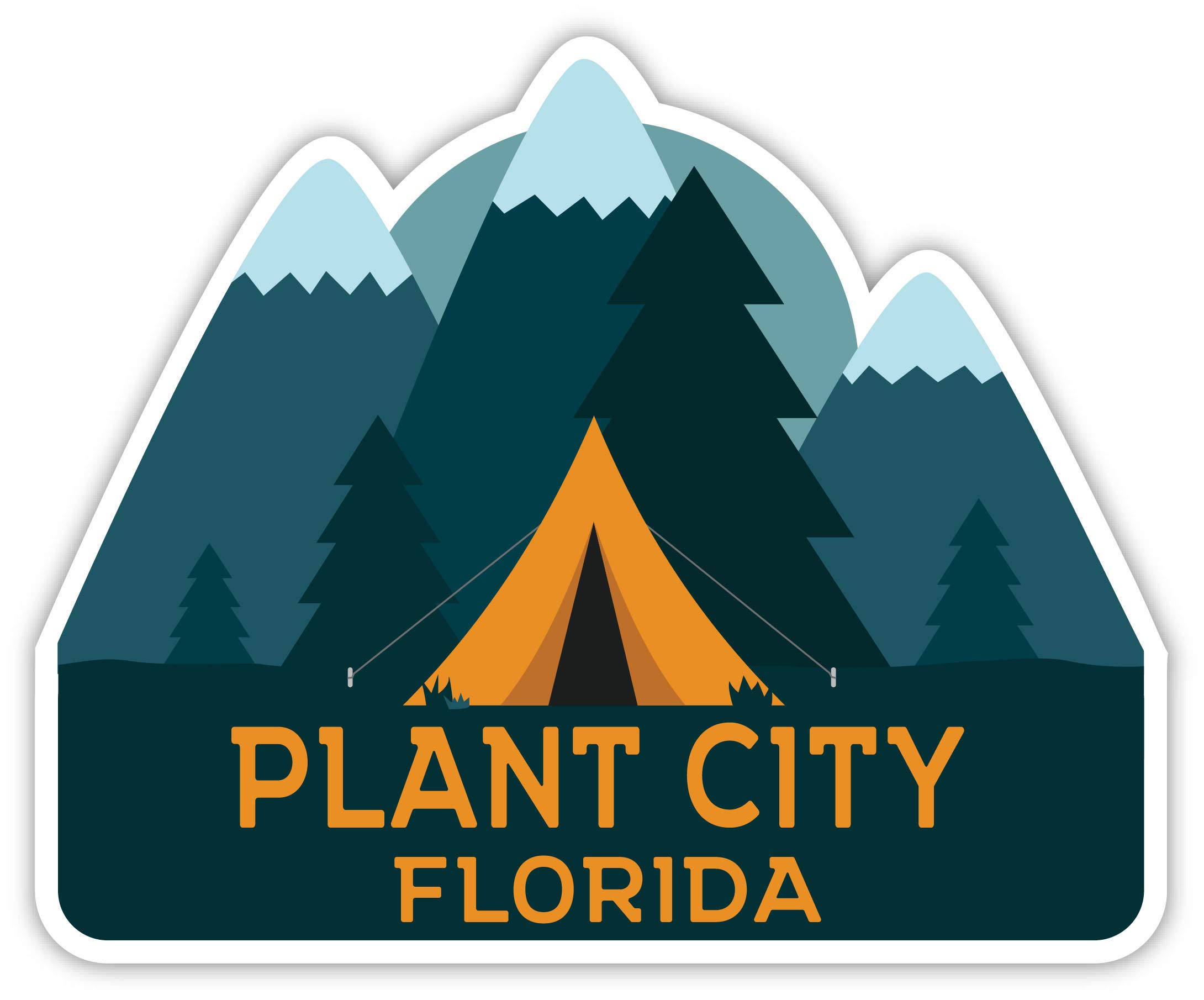 Florida Souvenir - 4-Inch Fridge Magnet with Camping Tent Design | Perfect for Travel Memories, Home Decor & Gift Giving
