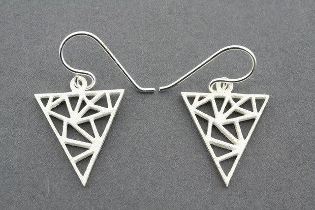 Geometric Triangle Earrings for Women - Trendy Minimalist Dangle Hoop Earrings - Perfect for Everyday Wear, Parties & Gifts