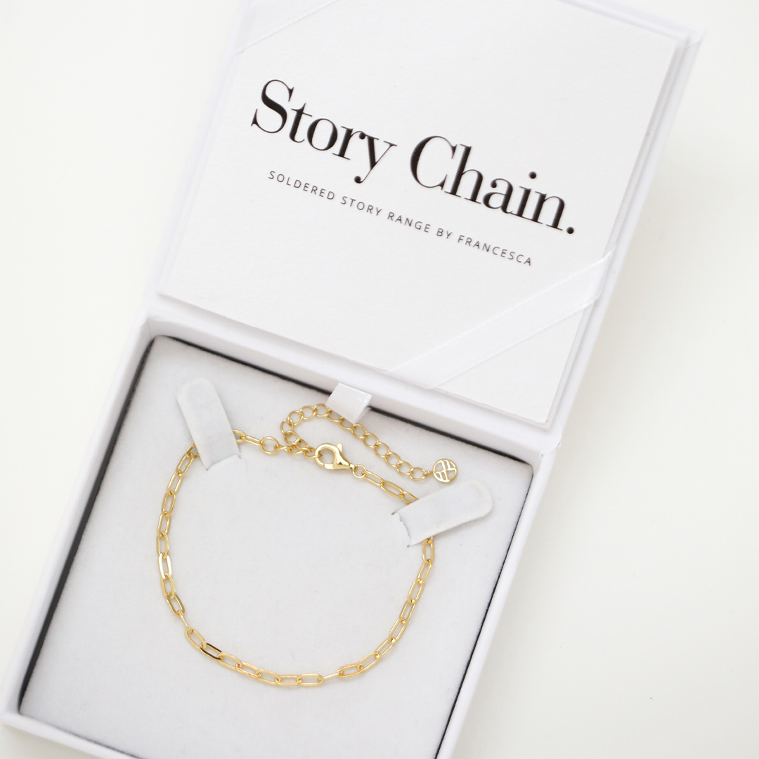 Story Paperclip Bracelet - Trendy Adjustable Jewelry for Women & Teens - Perfect for Gifts, Parties & Everyday Wear