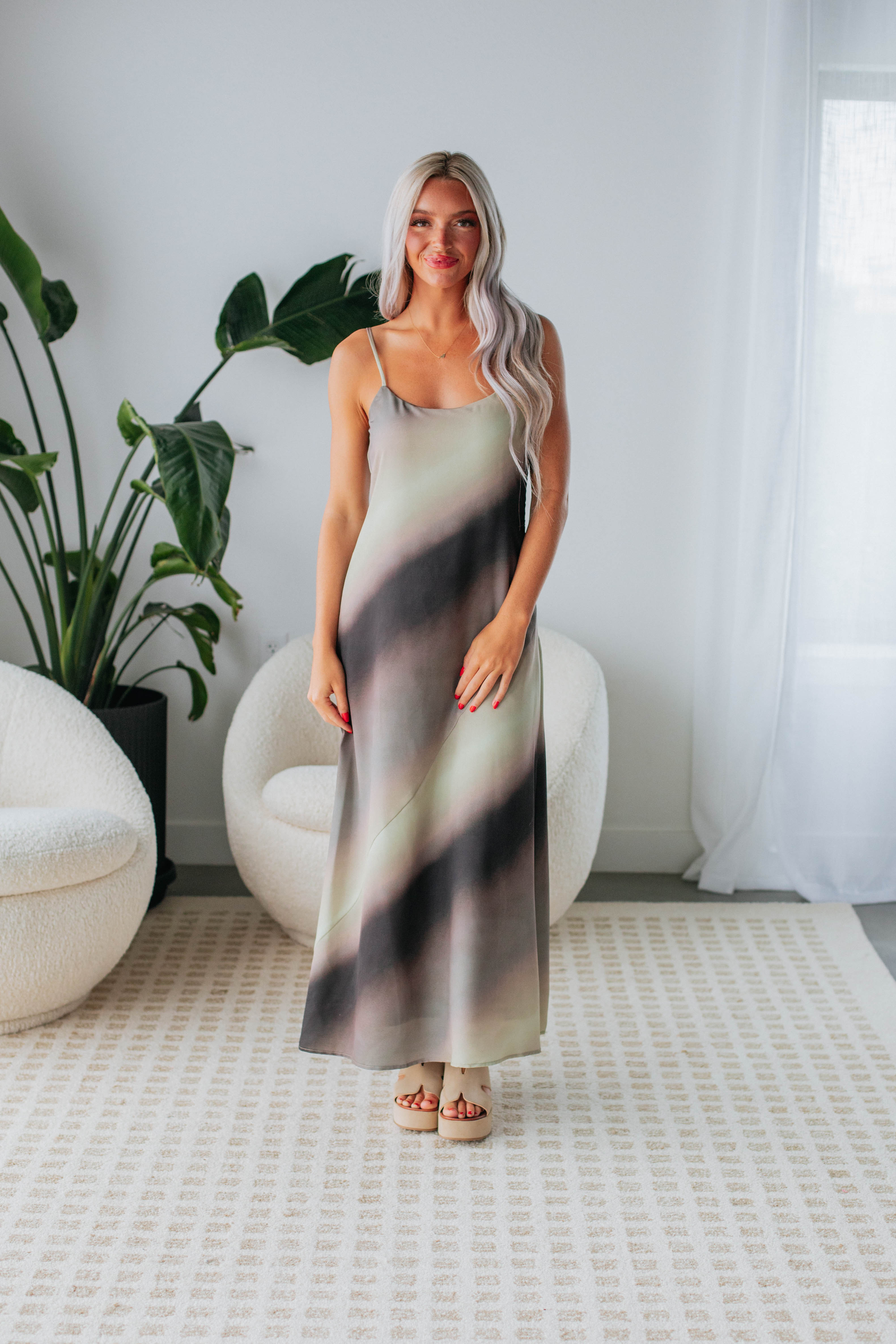 Indri Maxi Dress for Women - Flowy Long Summer Dress with Pockets, Boho Chic Beach Dress for Vacation, Party, and Casual Wear
