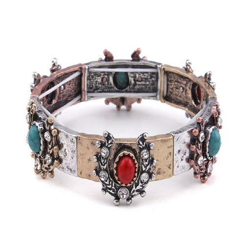 Lucky Crystal & Horseshoe Charm Bracelet for Women - Elegant Adjustable Bangle for Good Fortune & Protection - Perfect for Gifts, Parties & Everyday Wear