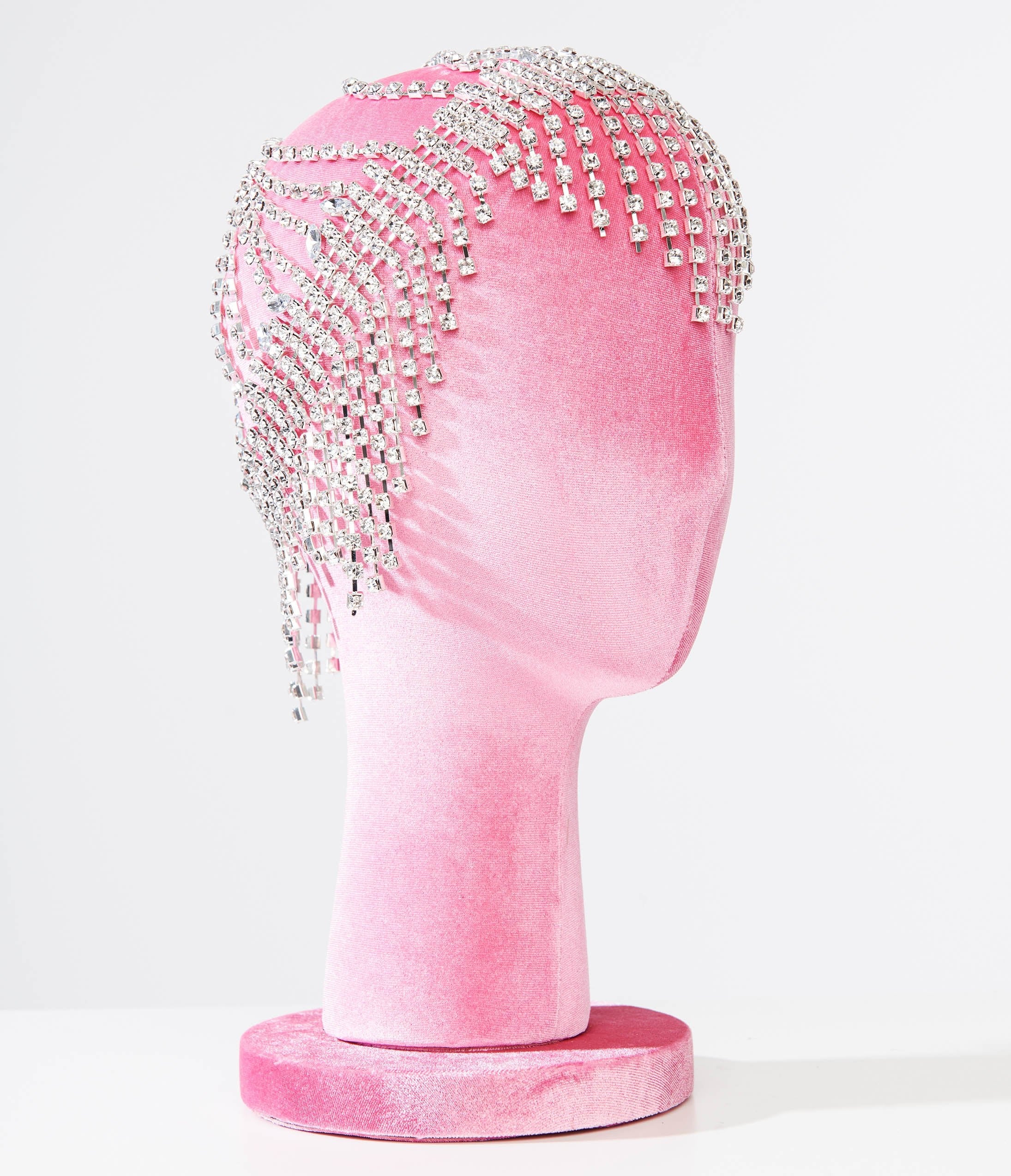 Vintage 1920s Rhinestone Flapper Cap - Roaring Twenties Gatsby Headpiece for Costume Parties, Halloween, and Themed Events