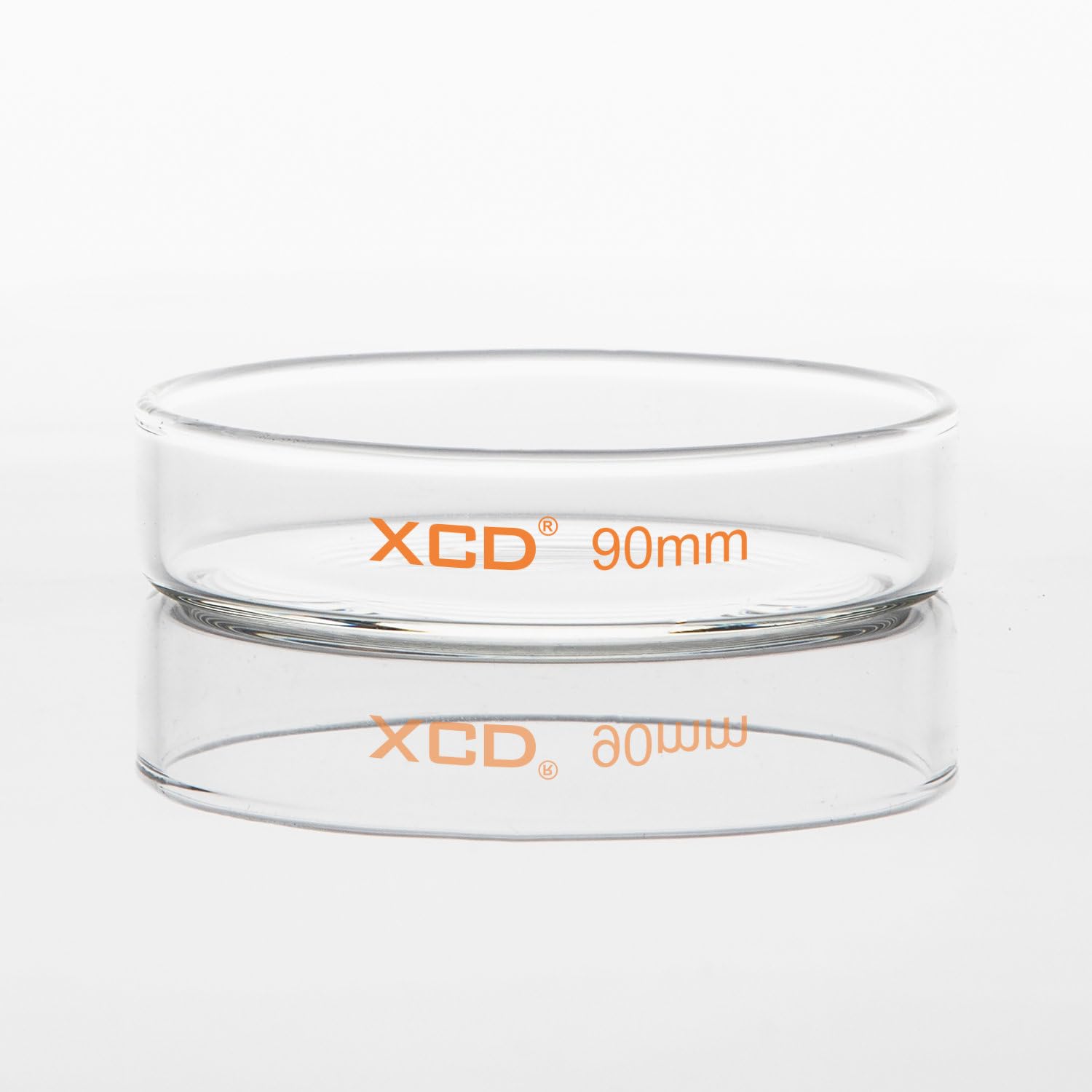 XCD 10 Pack Borosilicate Glass Petri Dishes with Clear Lid - 90x20mm Autoclavable Lab Dishes for Cell Culture, Microbiology Experiments & Scientific Research | Ideal for Laboratories, Schools & Research Facilities