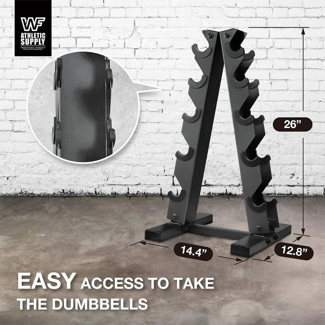 CAPHAUS Cast Iron Hex Dumbbell Set - Solid Grey Free Weights for Strength Training (Men & Women) | Home Gym Equipment for Weightlifting, CrossFit & Fitness Workouts