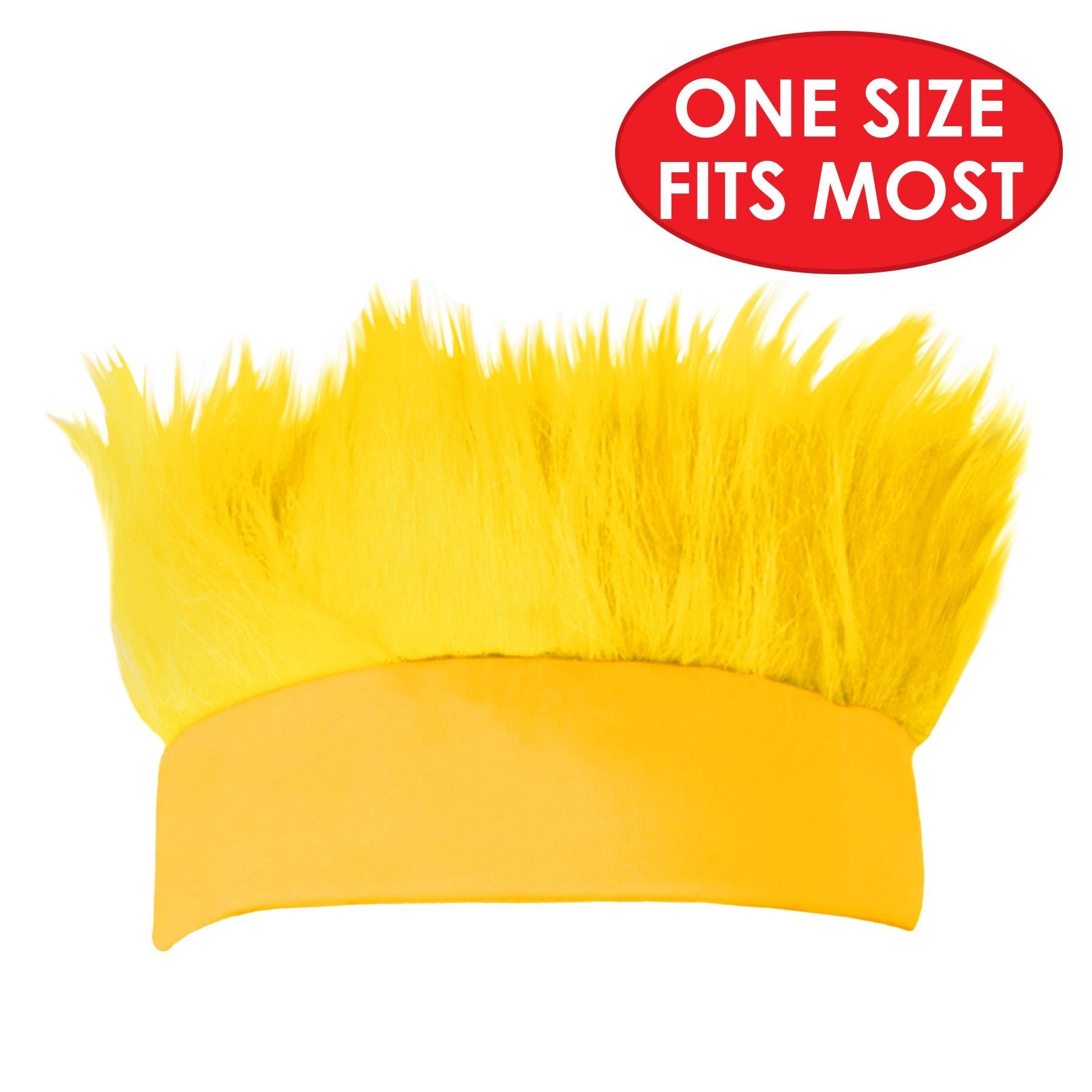12 Pack Beistle Hairy Headbands - Yellow Fun Costume Accessories for Halloween, Cosplay & Themed Parties