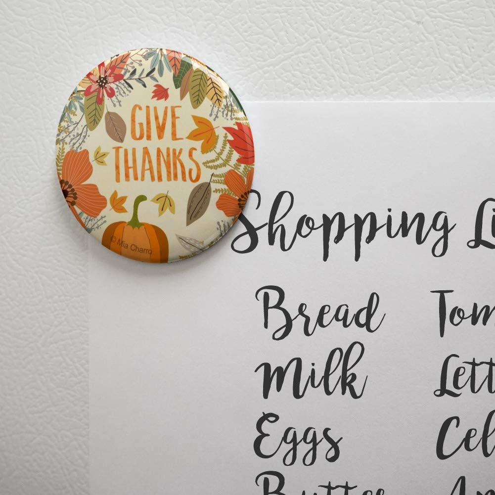 Thanksgiving Pumpkin Kitchen Refrigerator Magnet - Decorative Holiday Fridge Locker Button for Home & Office - Perfect for Seasonal Decor, Gifts, and Party Supplies