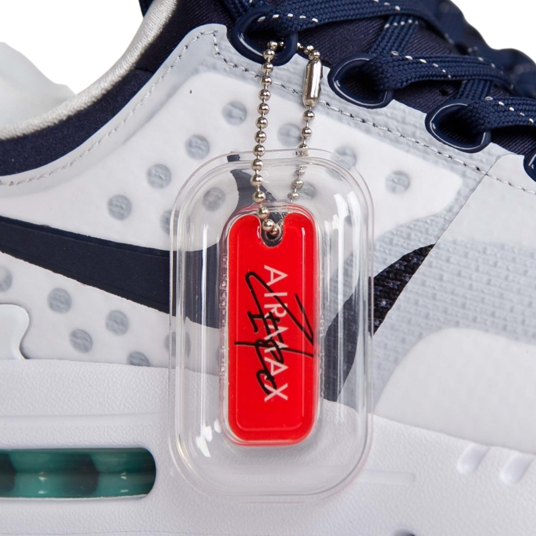 Nike Air Max Zero QS Men's Running Shoes - White & Navy Blue for Casual Wear, Gym & Daily Comfort