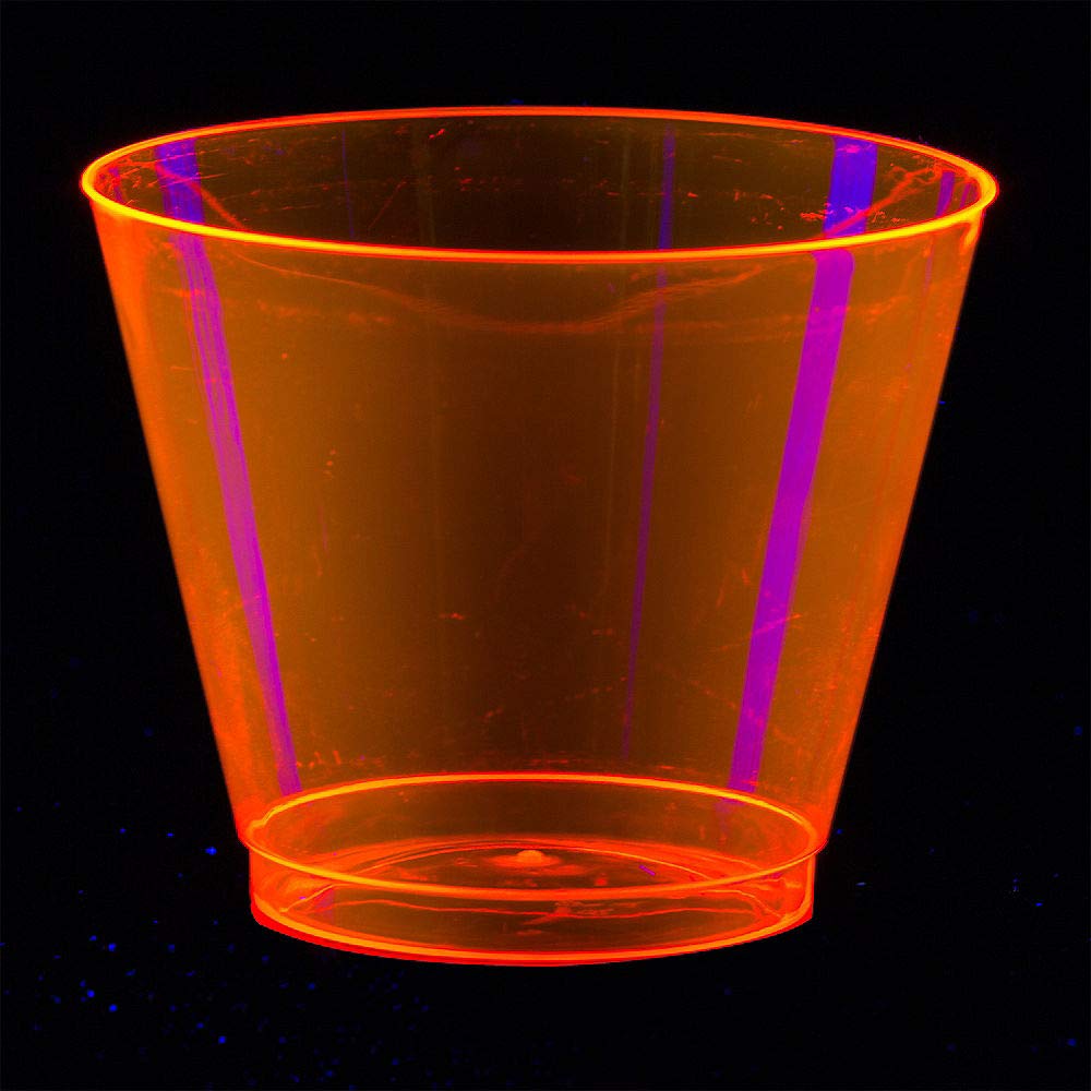 Amscan Neon Party Supplies - 9 oz Glow in The Dark Party Decorations for Birthday, Halloween & Rave Events