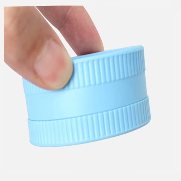 6 Pcs 2.2 Inch Plastic Herb Grinders - Portable Manual Spice Crusher for Kitchen, Travel & Camping (6 Color Options)