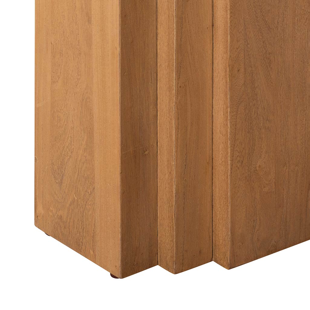 2.4m Elm Dining Table - Natural Wood Finish - Perfect for Family Gatherings & Dinner Parties