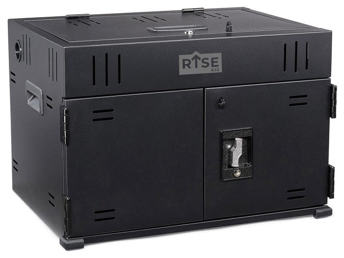 Rise K12 16 Unit Charging Station Cabinet for Schools & Classrooms - Secure Device Storage & Organization - Perfect for iPads, Chromebooks & Tablets