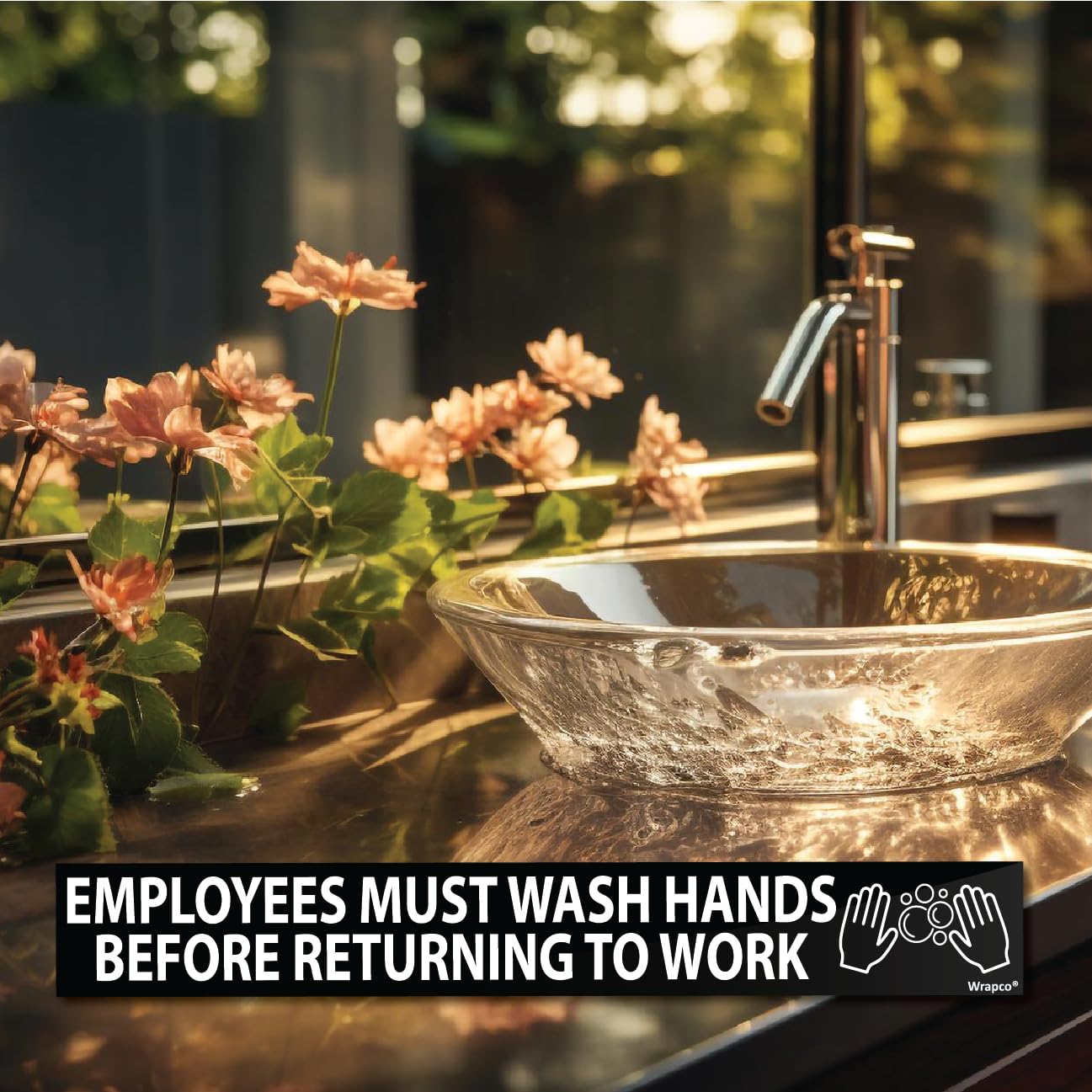 (12 Pack) Wash Rinse Sanitize Sink Labels Stickers - 3 Compartment Sink Signs & Hand Washing Stickers for Restaurants, Commercial Kitchens & Food Service Areas - Durable Adhesive for Employee Hygiene Compliance