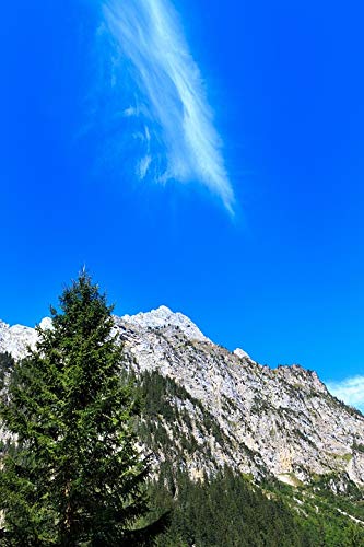 20x30 Inch Alpine Clouds Sky Mountain Laminated Poster - Vibrant Colors & Vivid Imagery - Perfect for Home, Office & Dorm Decor - Wall Art for Living Room, Bedroom & Study Spaces