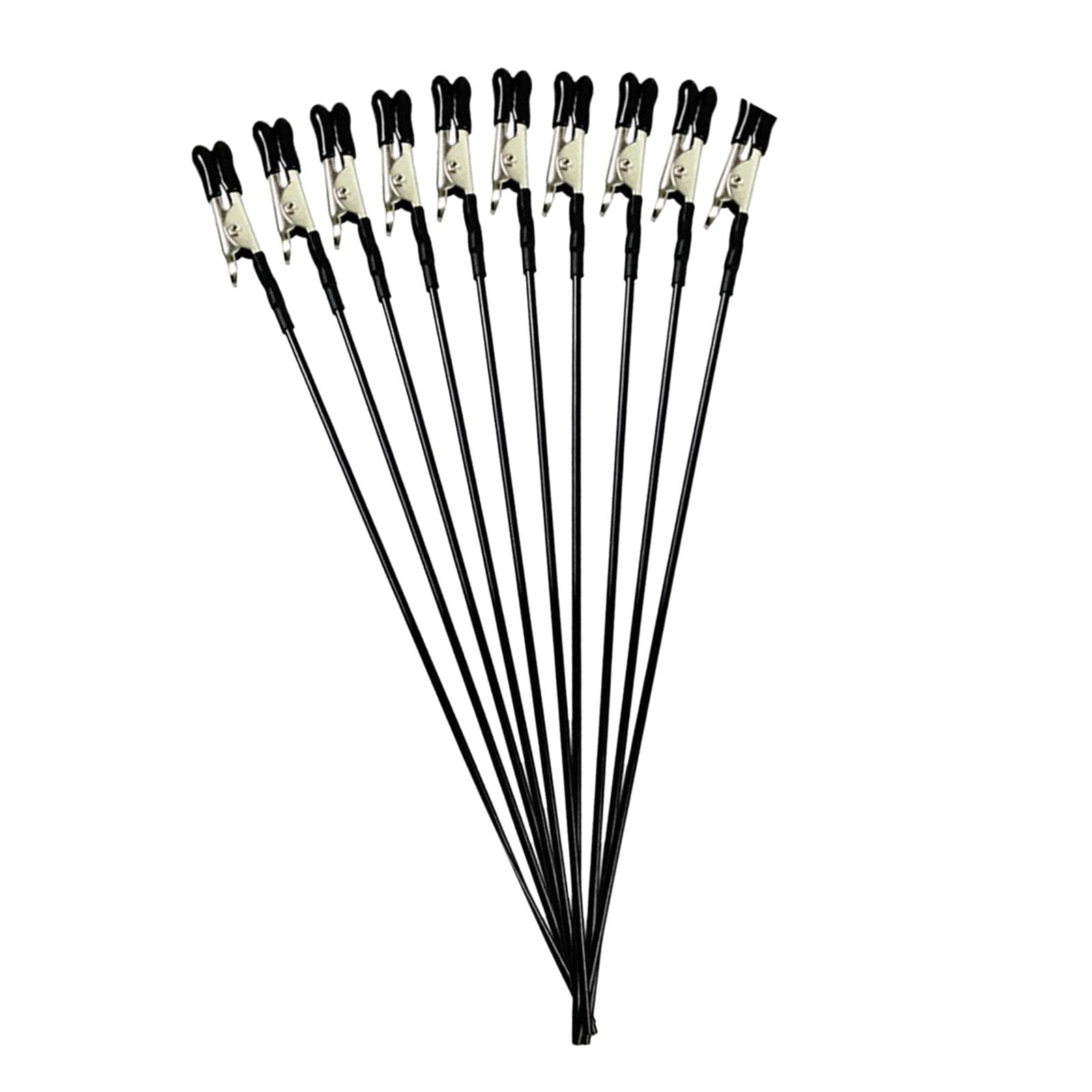 AGOUNOD 10-Piece Alligator Clip Stick Set for Painting, Airbrushing & Color Holder - Perfect for DIY Crafts, Nail Art & Model Painting Accessories