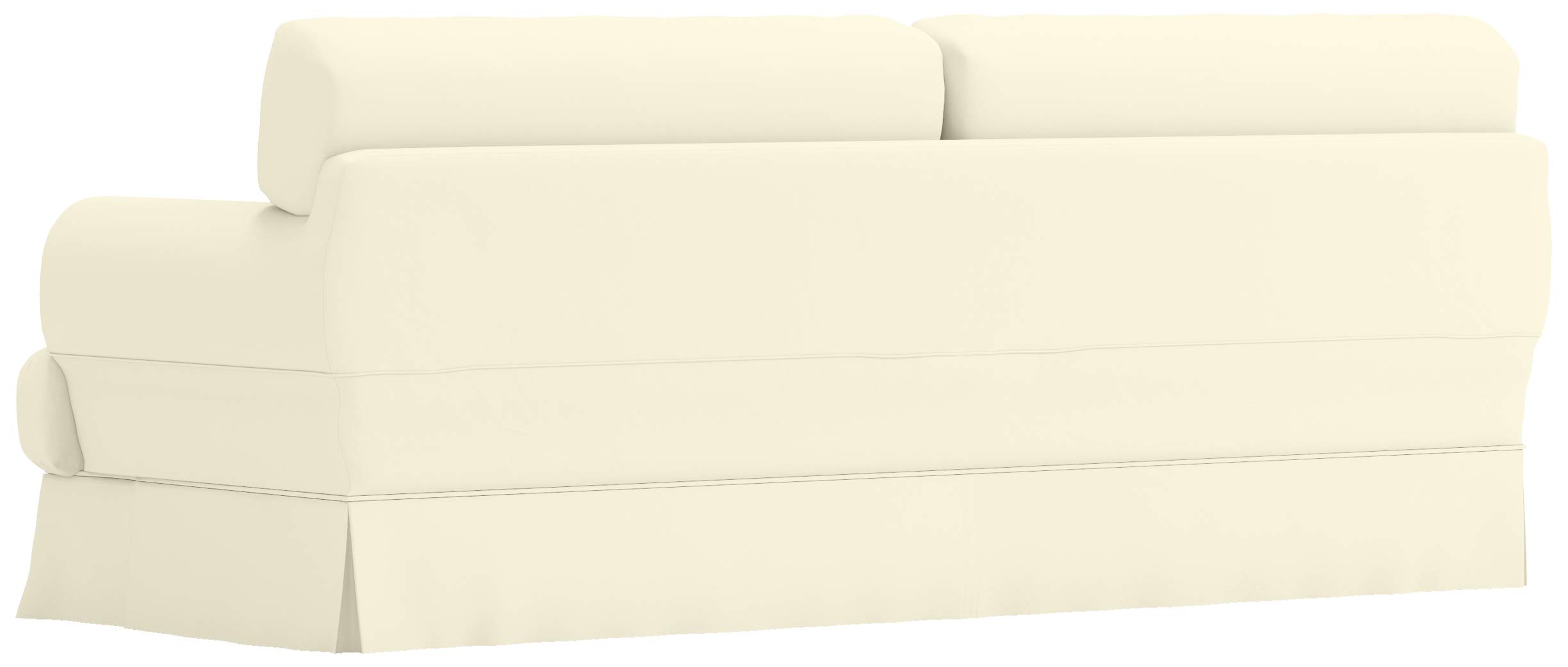 Durable Dense Cotton Sofa Cover for IKEA Hovas 3-Seater - Beige Slipcover Replacement | Perfect for Living Room, Family Room & Home Decor Protection